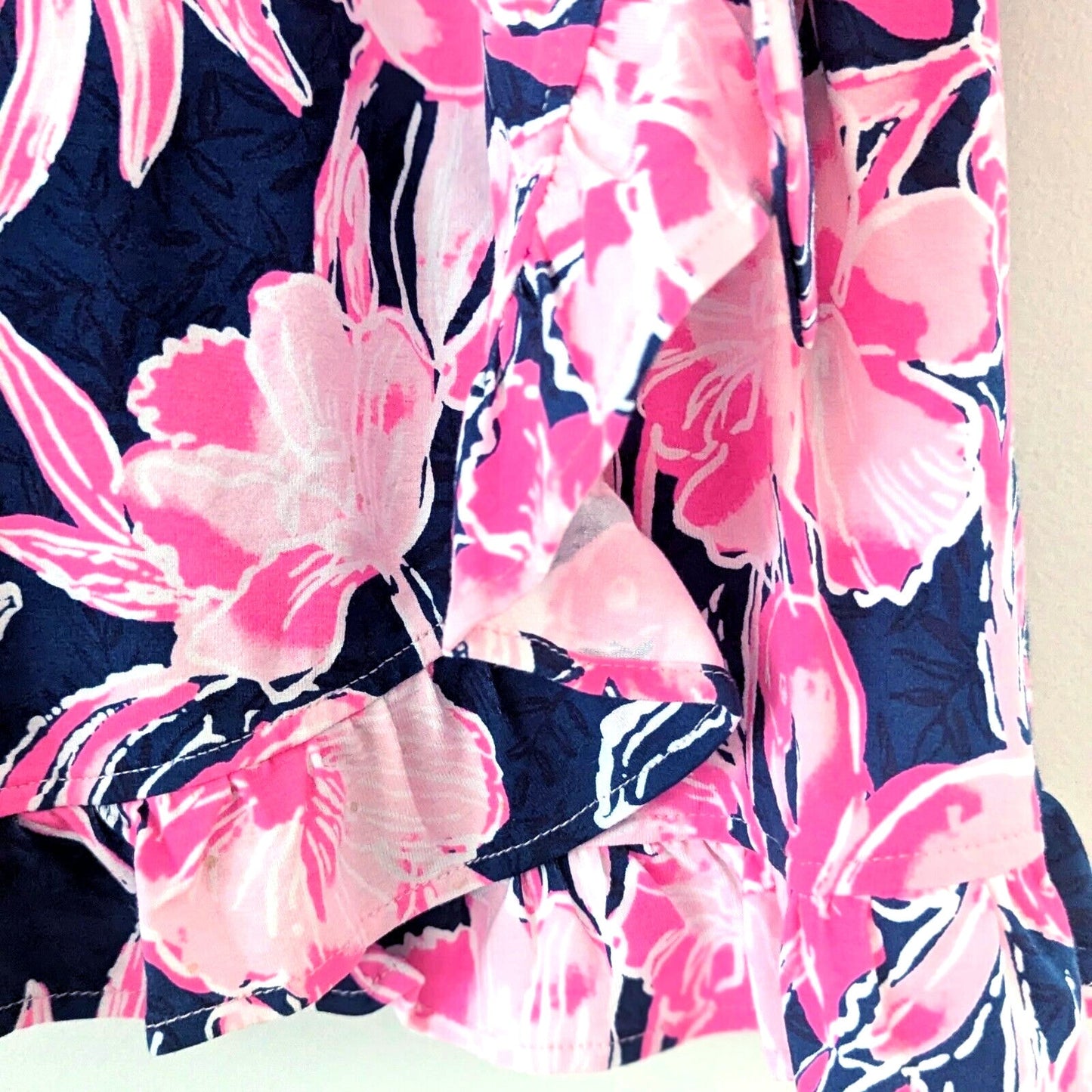 Lilly Pulitzer Jessalynne Romper in Inky Navy Flamingle Skort Dress Size XS