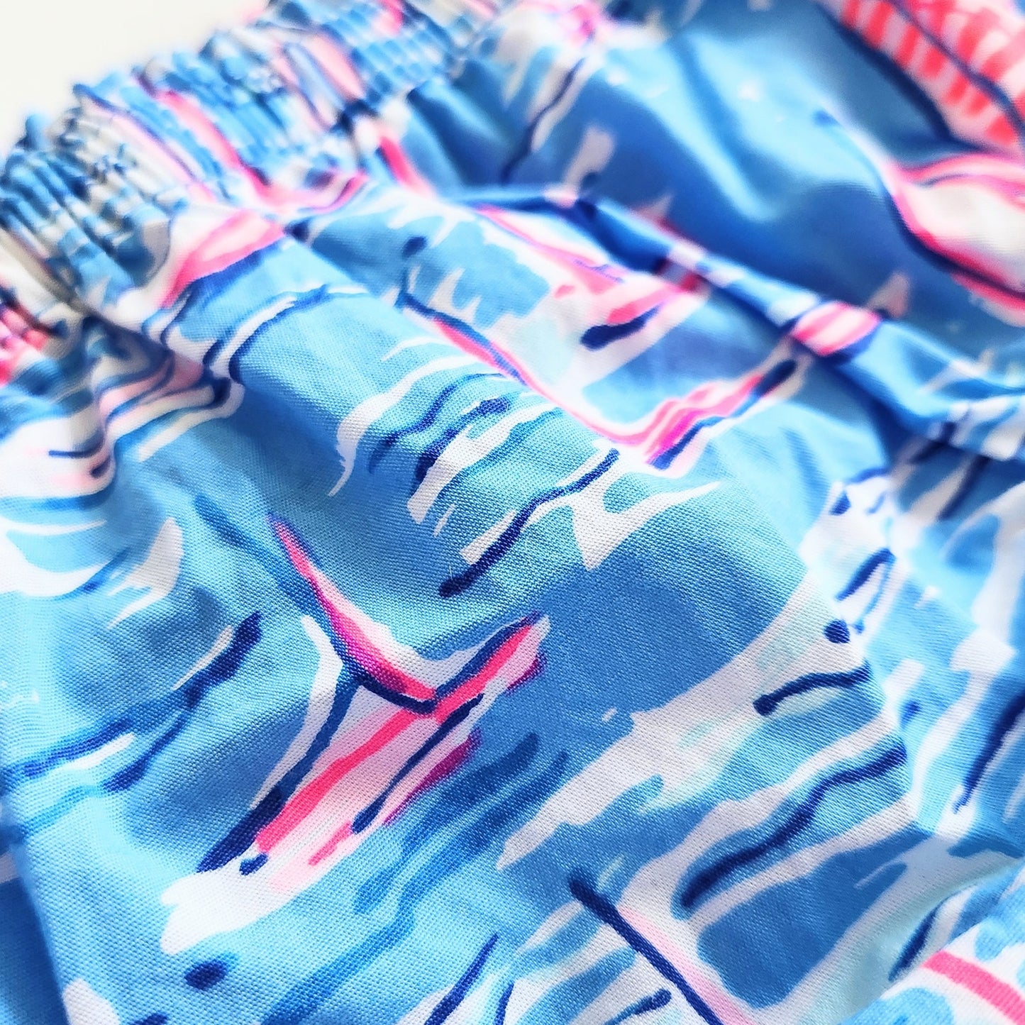 Lilly Pulitzer Sailboat Bloomers Diaper Cover Zanzibar Blue Boatylicious Size 12-18 months