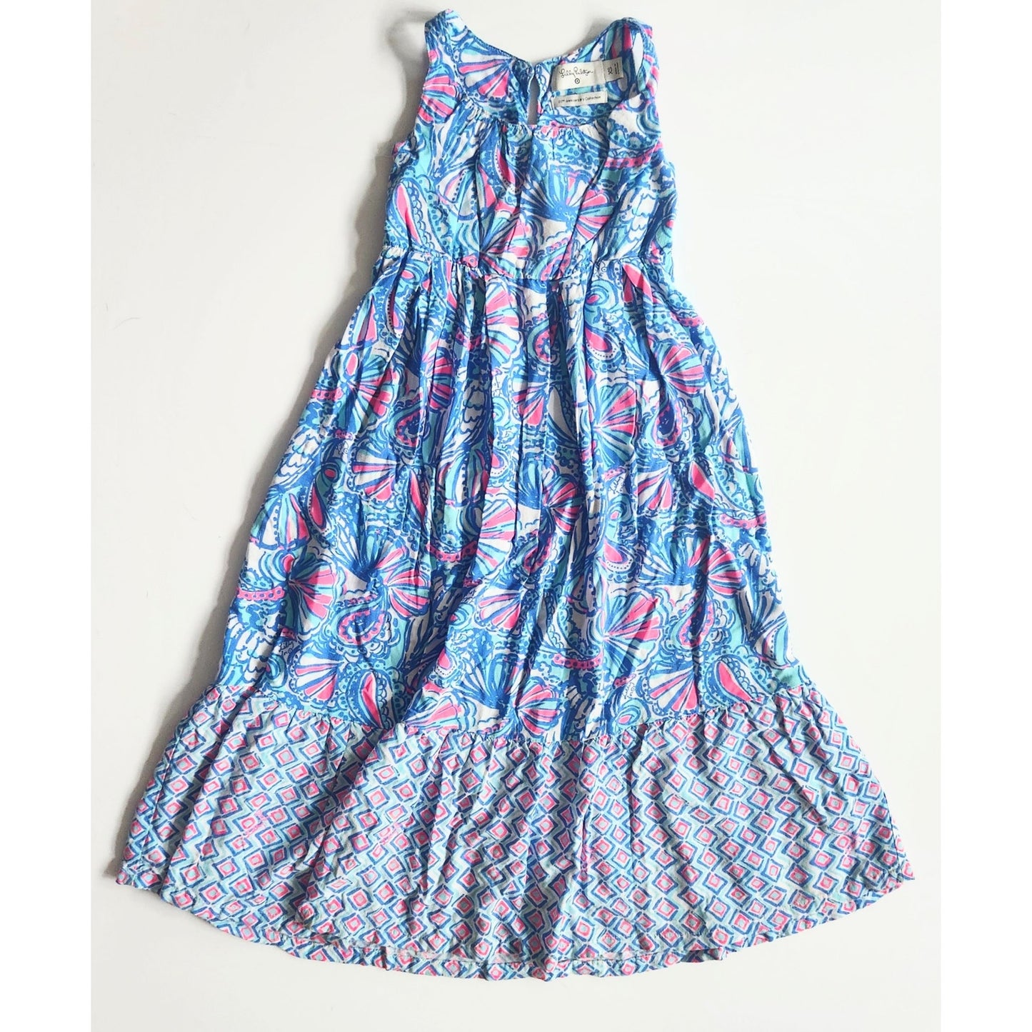 Lilly Pulitzer x Target Girls My Fans Maxi Dress 20th Anniversary Size XS