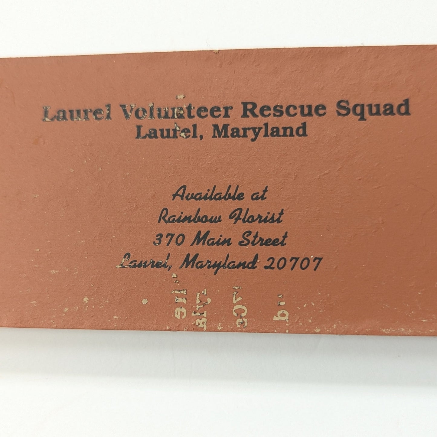 Cat's Meow Village Laurel Volunteer Rescue Squad Shelf Sitter Vintage 2004