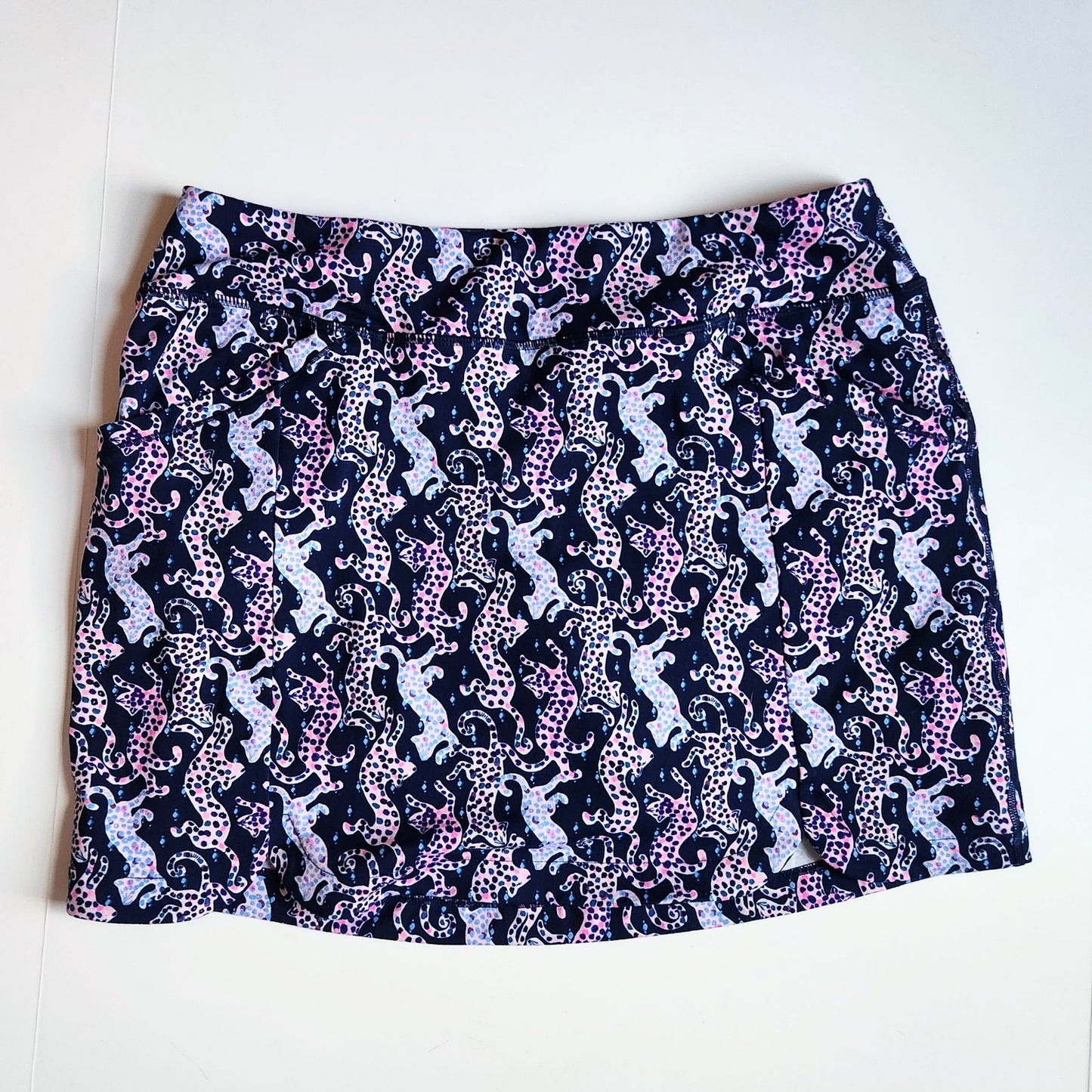 Lilly Pulitzer Women's UPF 50+ Sabbia Skort | Oyster Bay Navy | On The Catwalk Size L