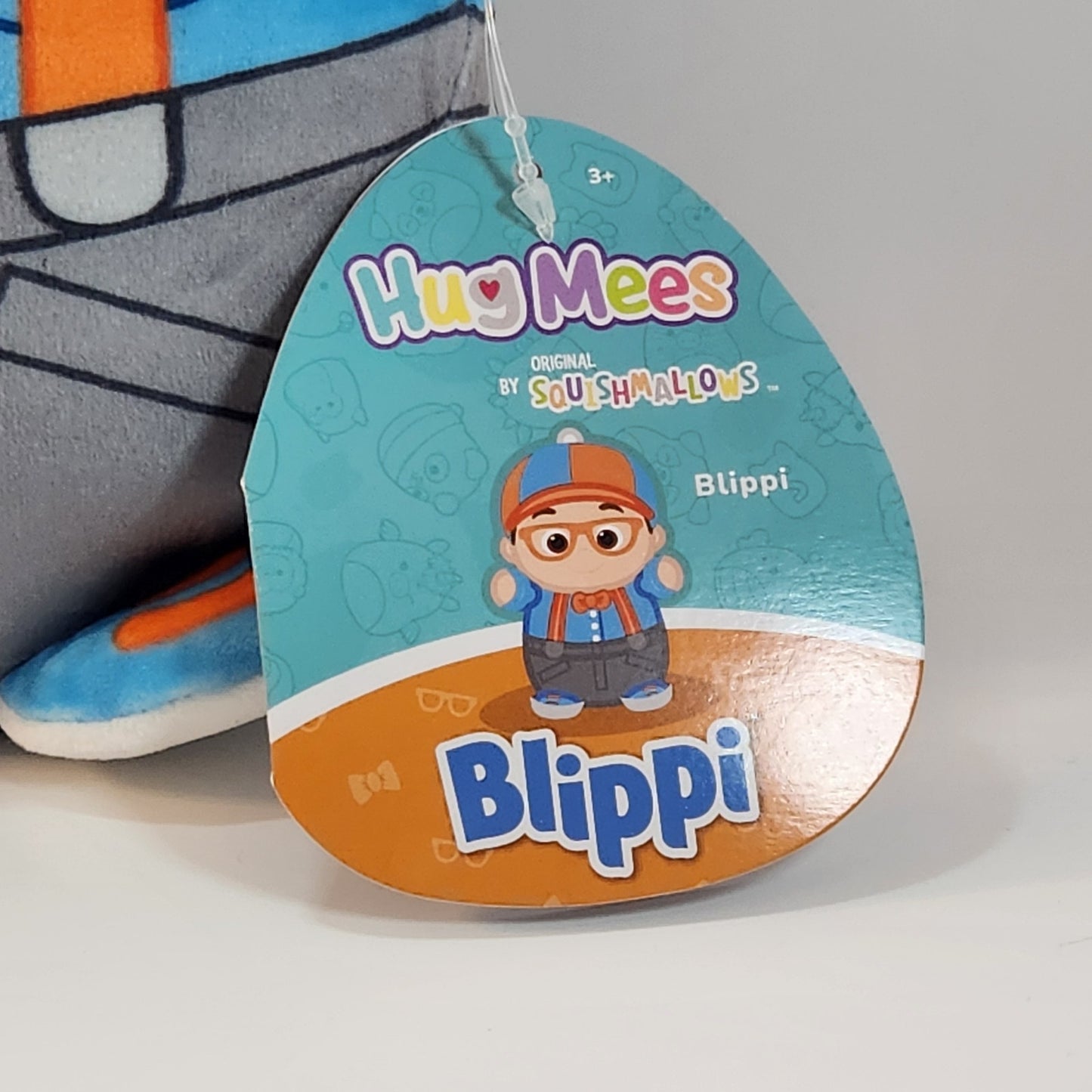 Squishmallows HugMees 10-inch Blippi Plush Doll Toddler Toy Stuffie