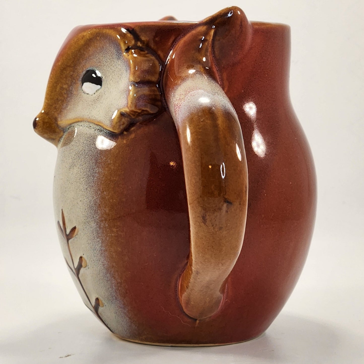 Gibson 3D Art Fox Shaped Reactive Glazed Stoneware Coffee Mug 20 oz | Home