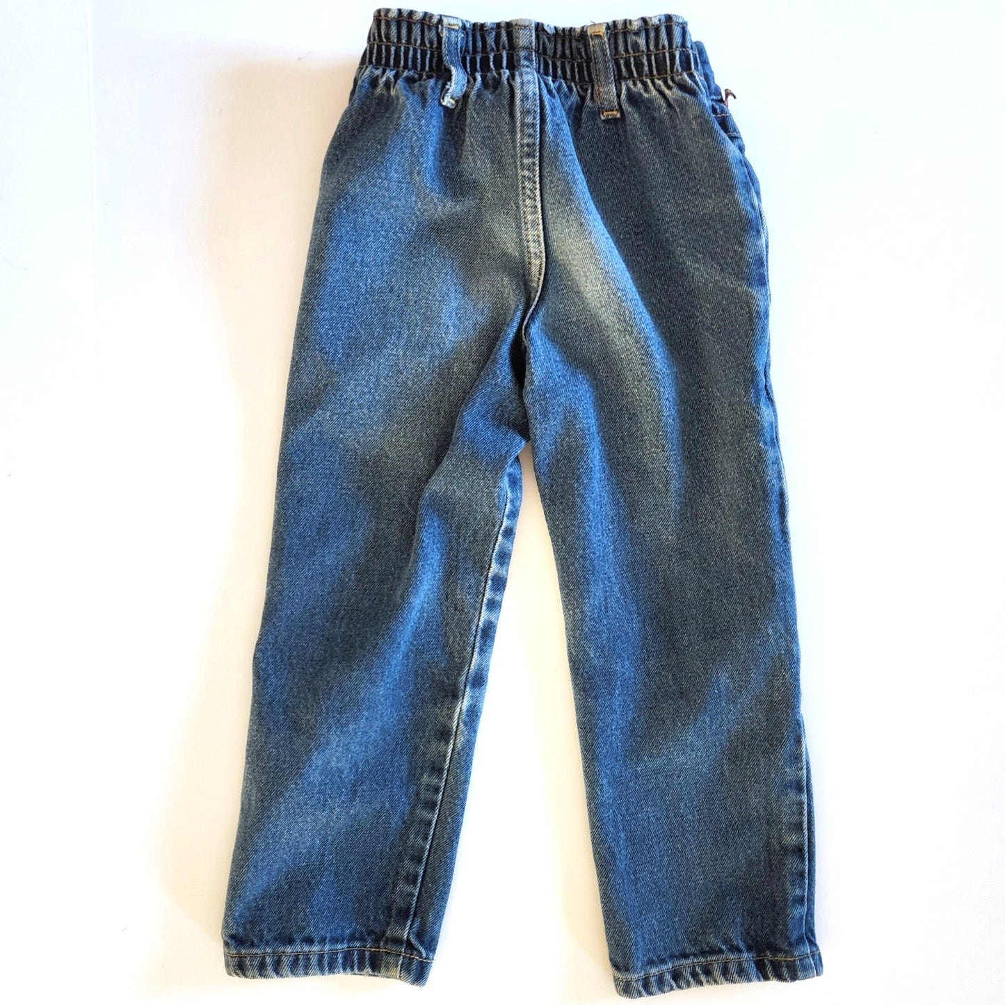 Lee Vintage 1980s Girls High Waisted Pleated Retro Denim Blue Jeans Size 4T