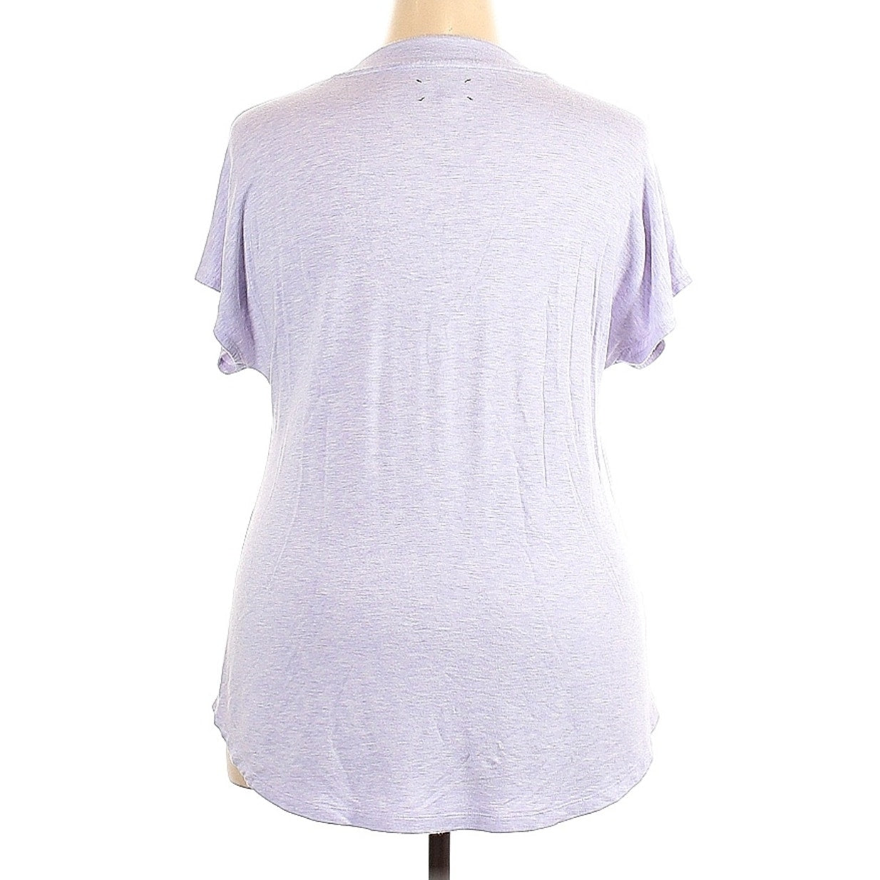 Lou & Grey Women's Purple V-neck Rayon Lounge Tee Size XL