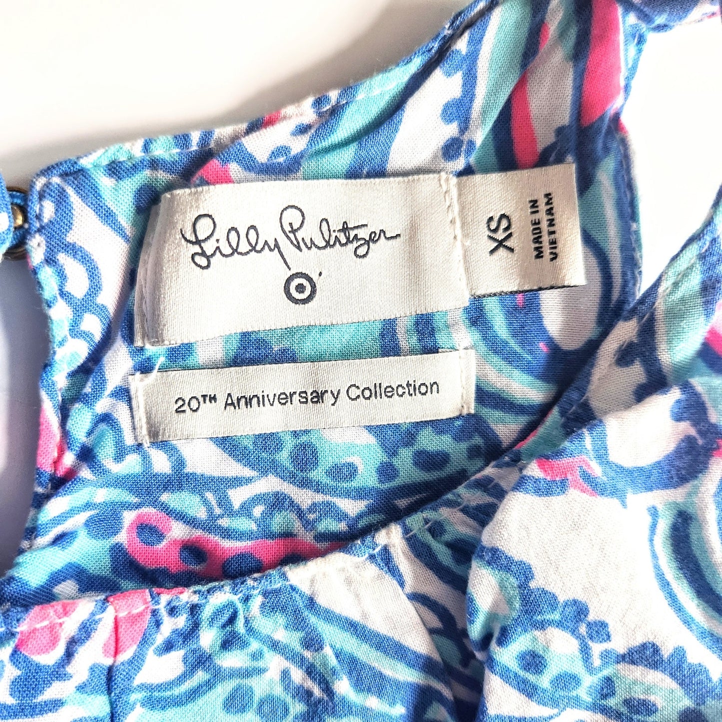 Lilly Pulitzer x Target Girls My Fans Maxi Dress 20th Anniversary Size XS