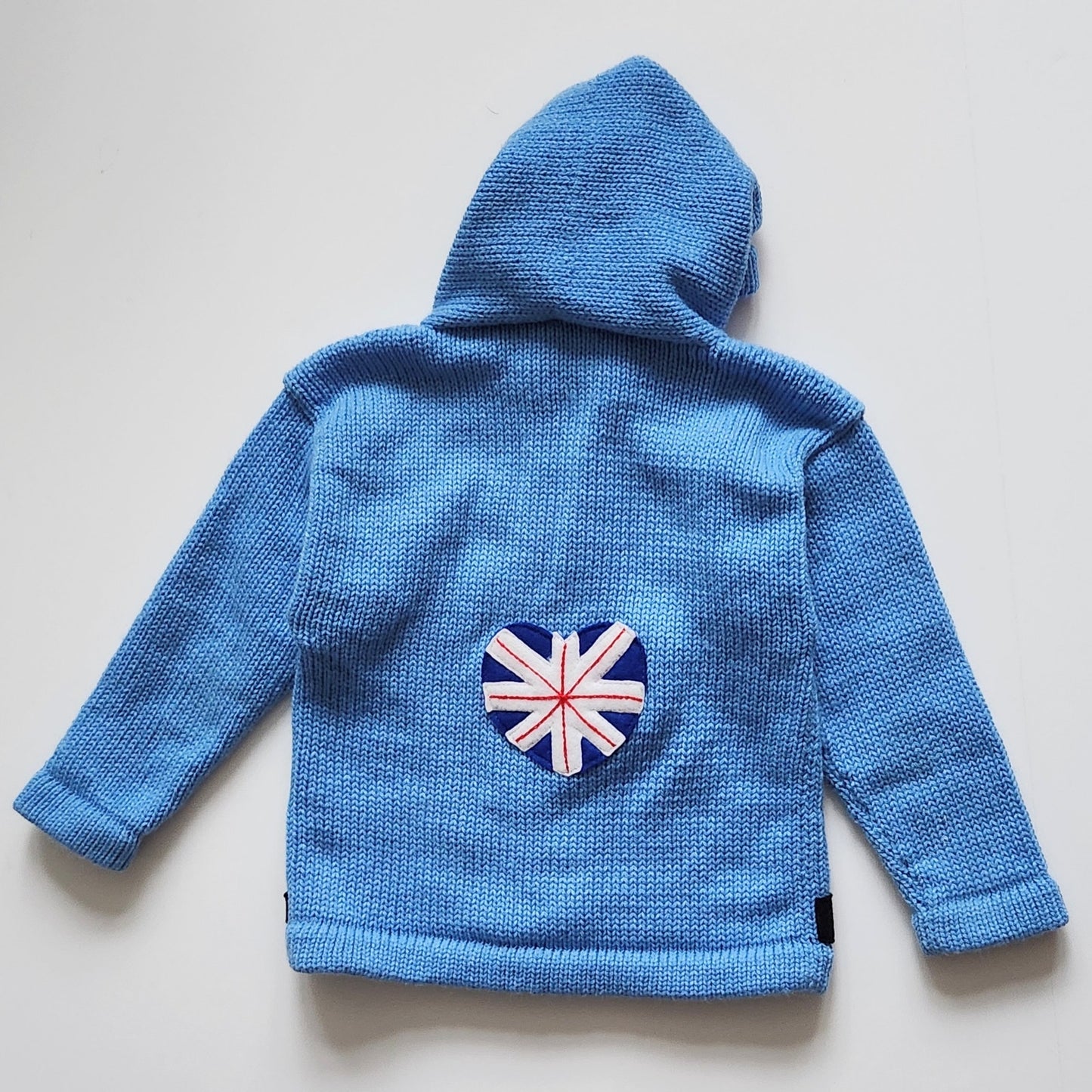 United Ideas London Hooded Jumper Sweater Cardigan w/ Guardsman Appliques Sz 4
