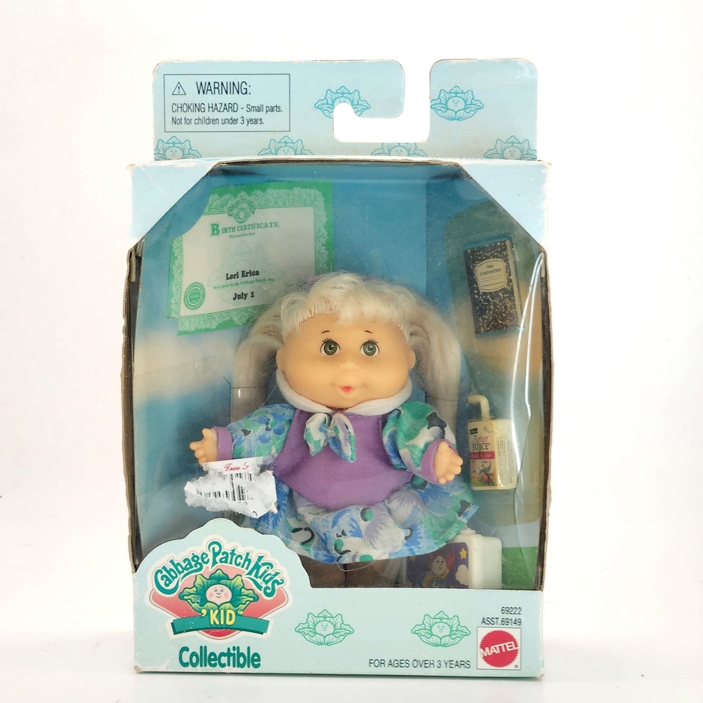 Vintage 1990s Cabbage Patch Kids Collectible Doll Lori Erica New in Original Box
