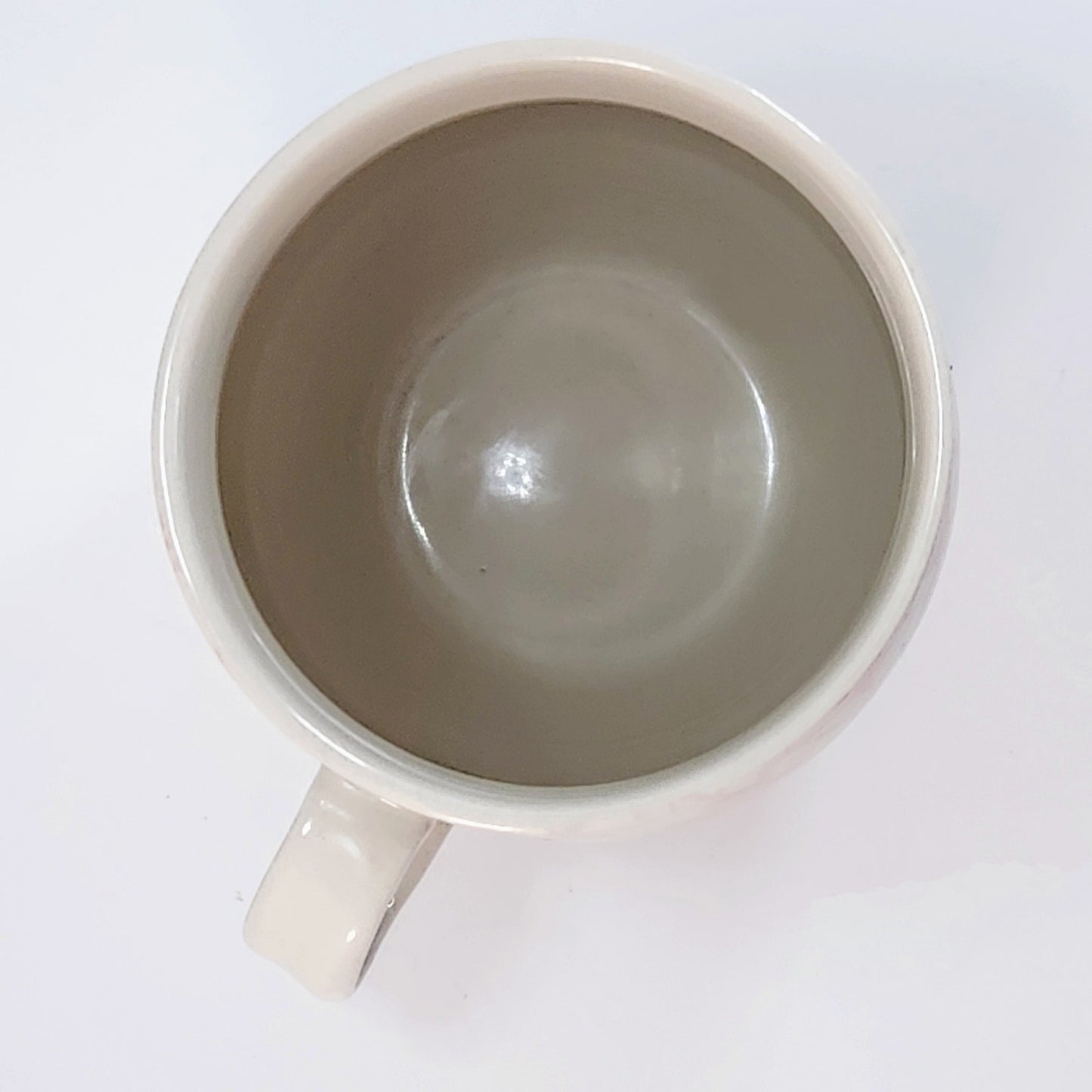 Anthropologie Homegrown Letter "a" Monogram Initial Mug Pink, Brown & White | Home