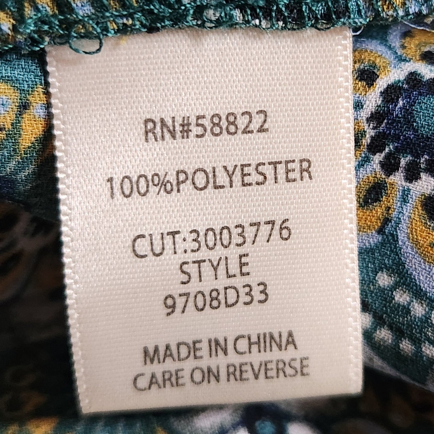 Max Studio Women's Green Long Sleeved Crepe Pleated Blouse Size L