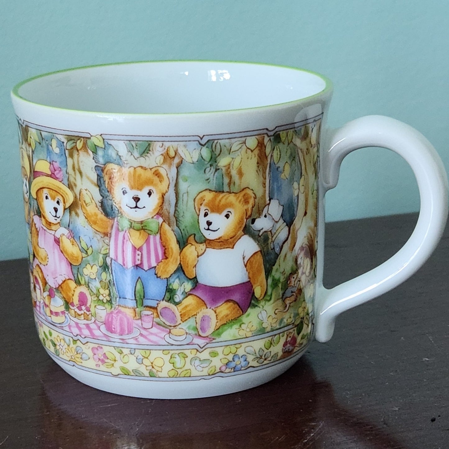Royal Worcester Vintage 1993 Wooster Bear Child's Cup Collectible Ceramic Mug
