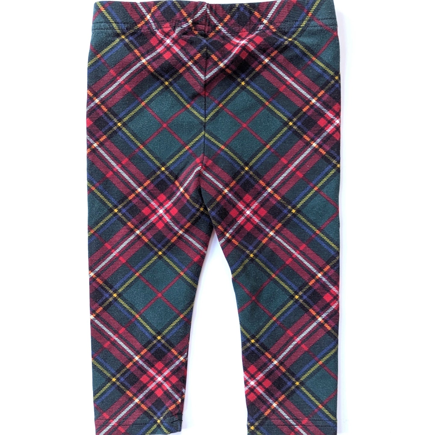 Ralph Lauren Red and green plaid leggings size 12 months