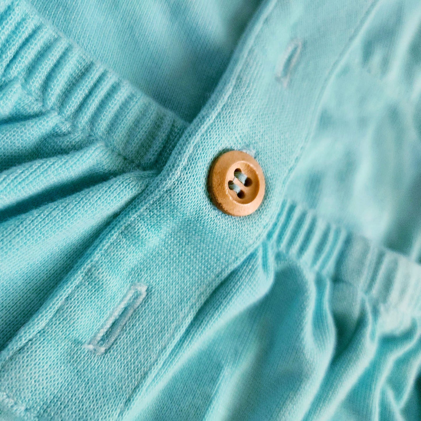 Kyte Baby Bamboo Jersey Adjustable Overall Romper Pants in Turquoise Size 3T
