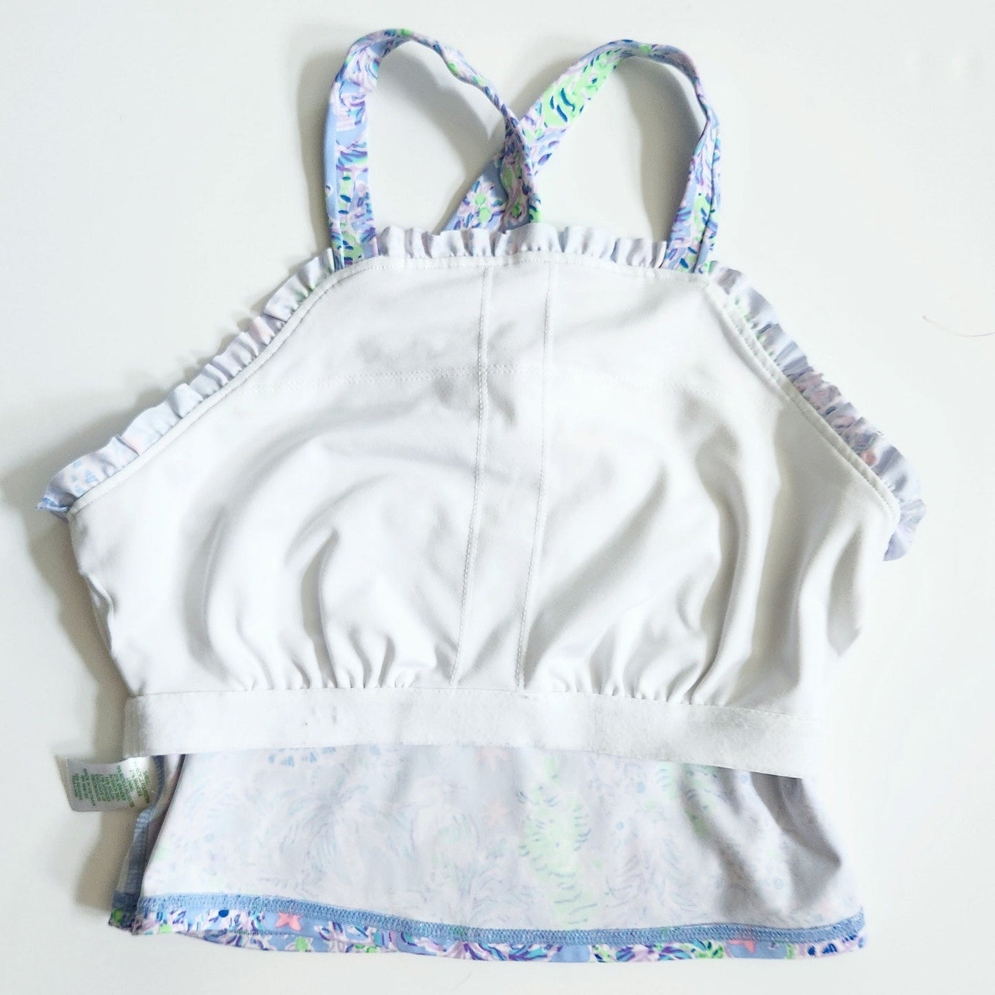Lilly Pulitzer Luxletic Letitia Bra Tank in Blue Peri The Turtle Package Size M