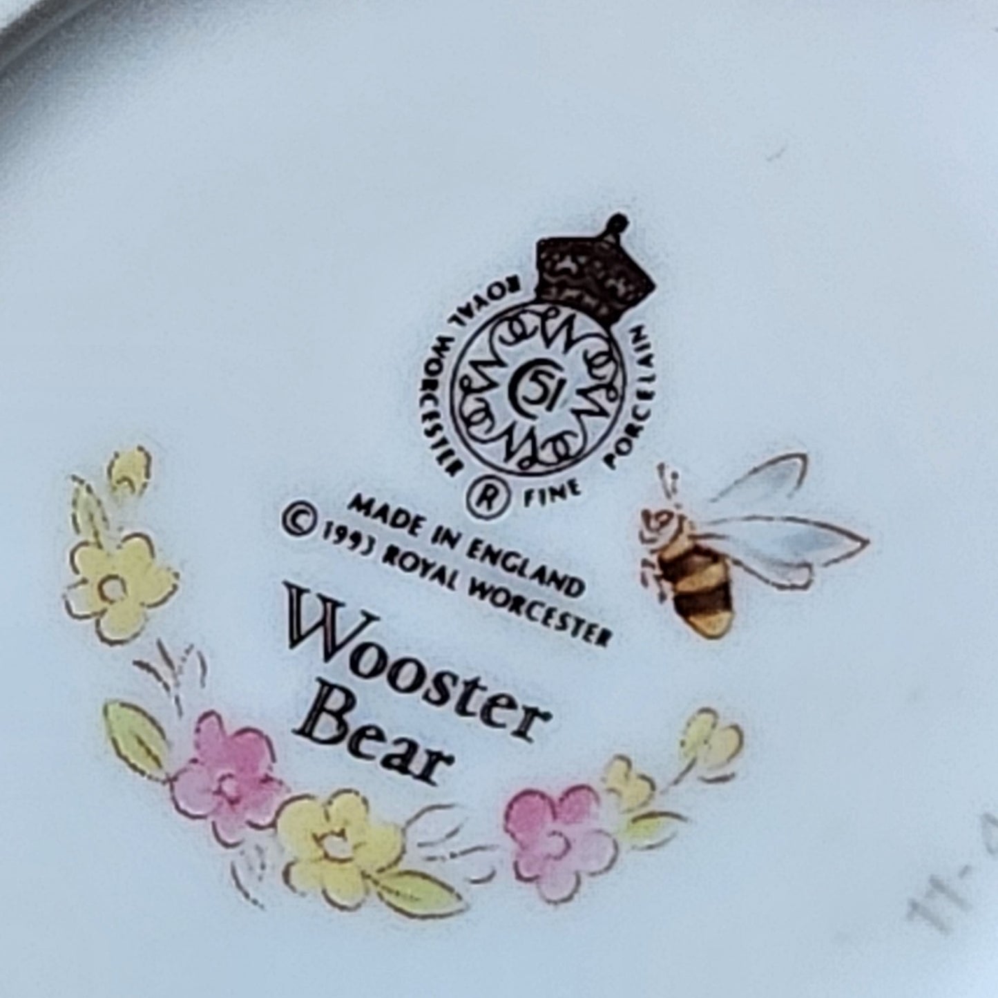Royal Worcester Vintage 1993 Wooster Bear Child's Cup Collectible Ceramic Mug