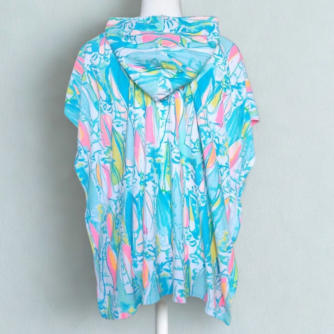 Lilly Pulitzer Girls Terry Lyra Hooded Swim Cover Up Beach Bae Size XL 12-14