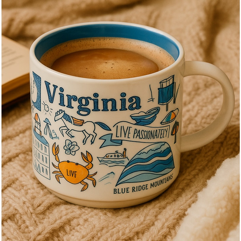 Starbucks Collectible HTF Been There Series Virginia Coffee Mug 2019 14 oz | Home