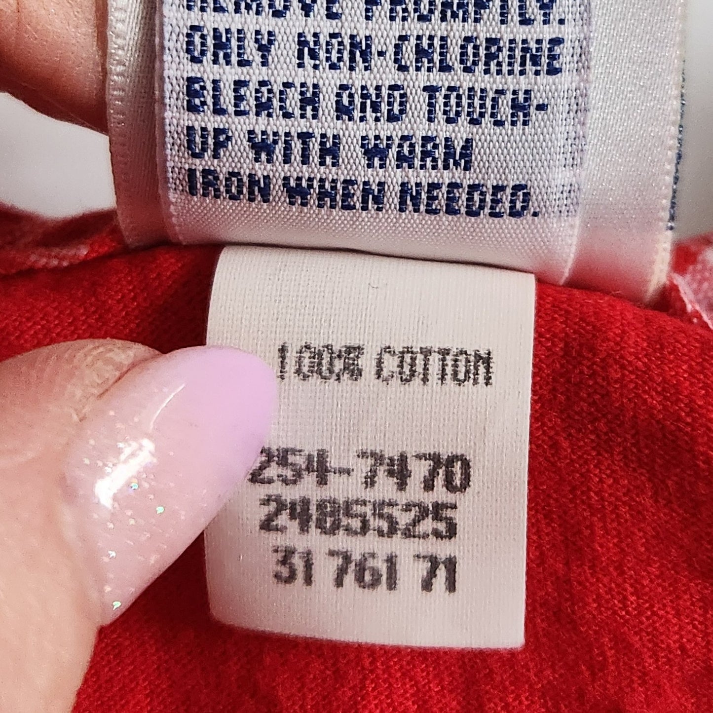 Oshkosh B'gosh Vintage 1980s Girls Red Button Top Gingham Collar Size 6