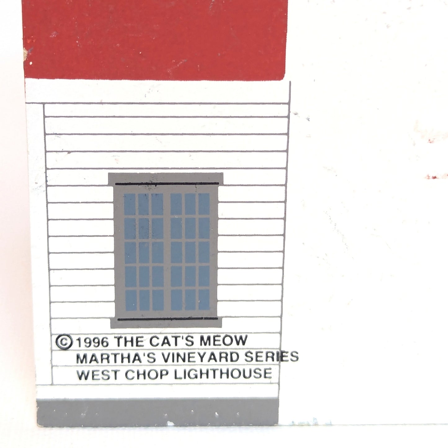 Cat's Meow Village Vintage 1996 West Chop Lighthouse, Martha's Vineyard Series