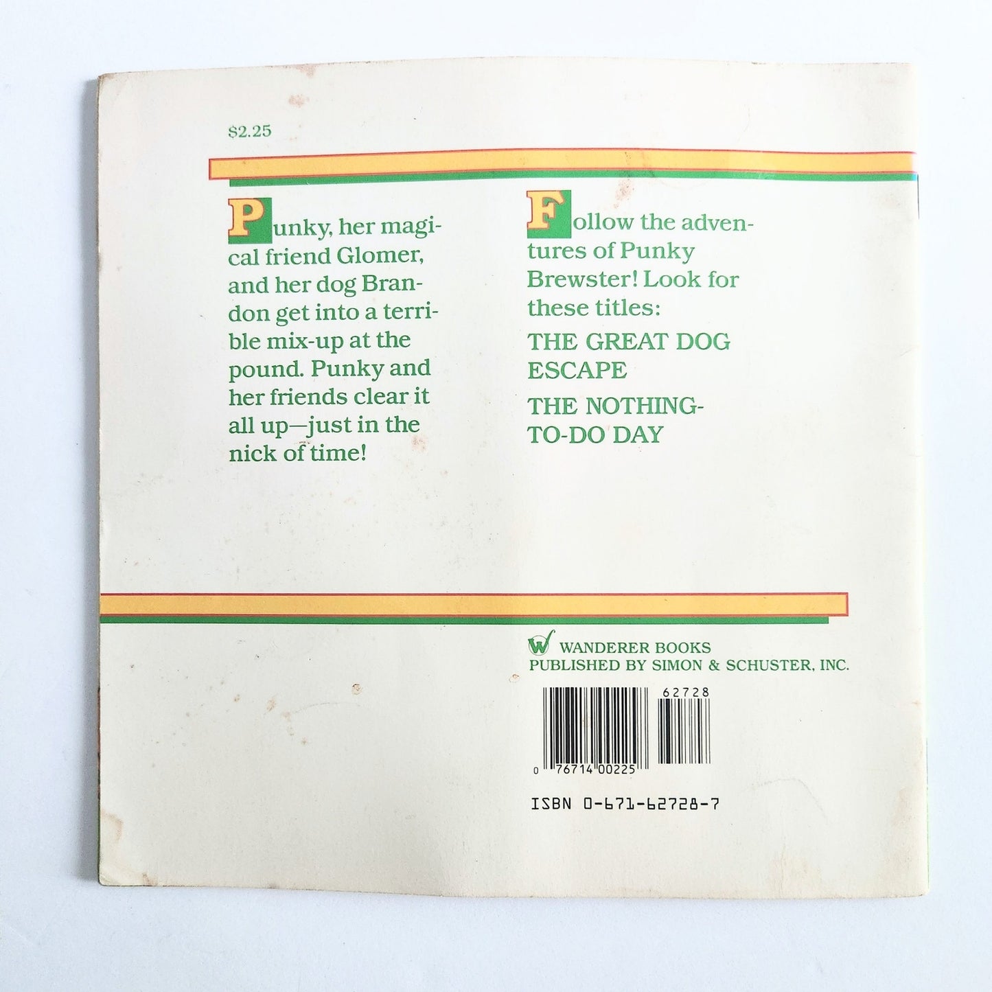 Simon & Schuster Vintage 1980s Paperback Kids Book Punky Brewster and the Great Dog Escape