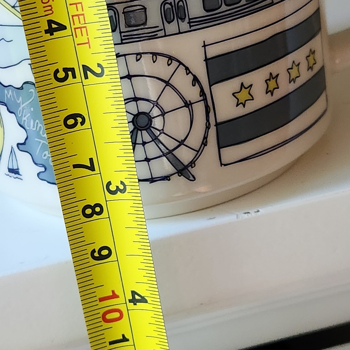 Starbucks Chicago Been There Series Collectible Ceramic Blue Glazed Coffee Mug | Home