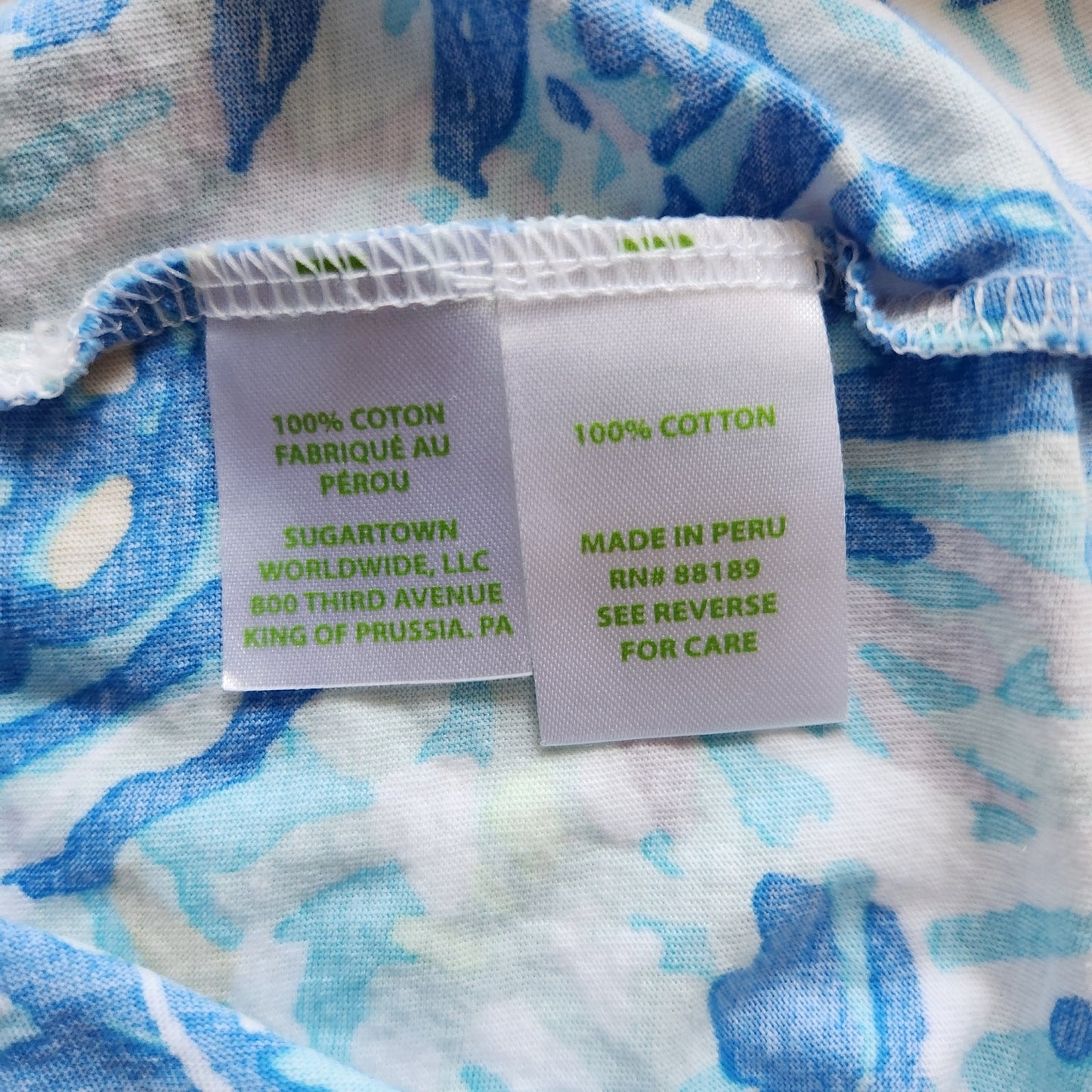 Lilly Pulitzer Girls Mini Linden Dress Bennet Blue Shell Size XL 12-14