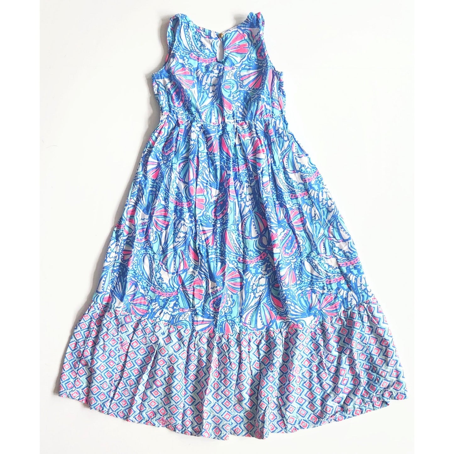 Lilly Pulitzer x Target Girls My Fans Maxi Dress 20th Anniversary Size XS