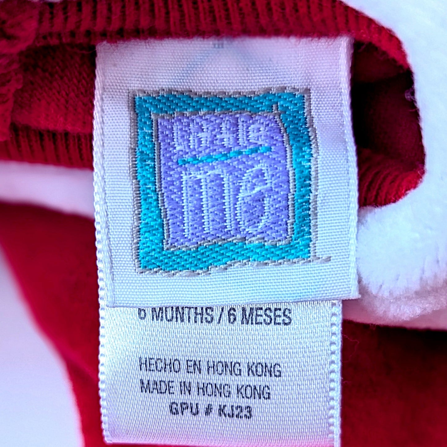 Little Me Vintage 1990s Red Velour "My First Christmas" Footie Outfit Sz 6 mos