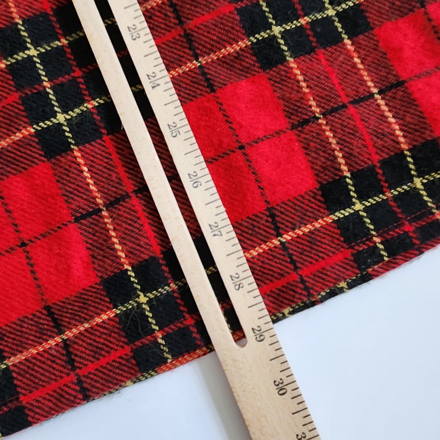 Talbots Kids Vintage 1990s Red Plaid Wool Blend Jumper Dress Size 12