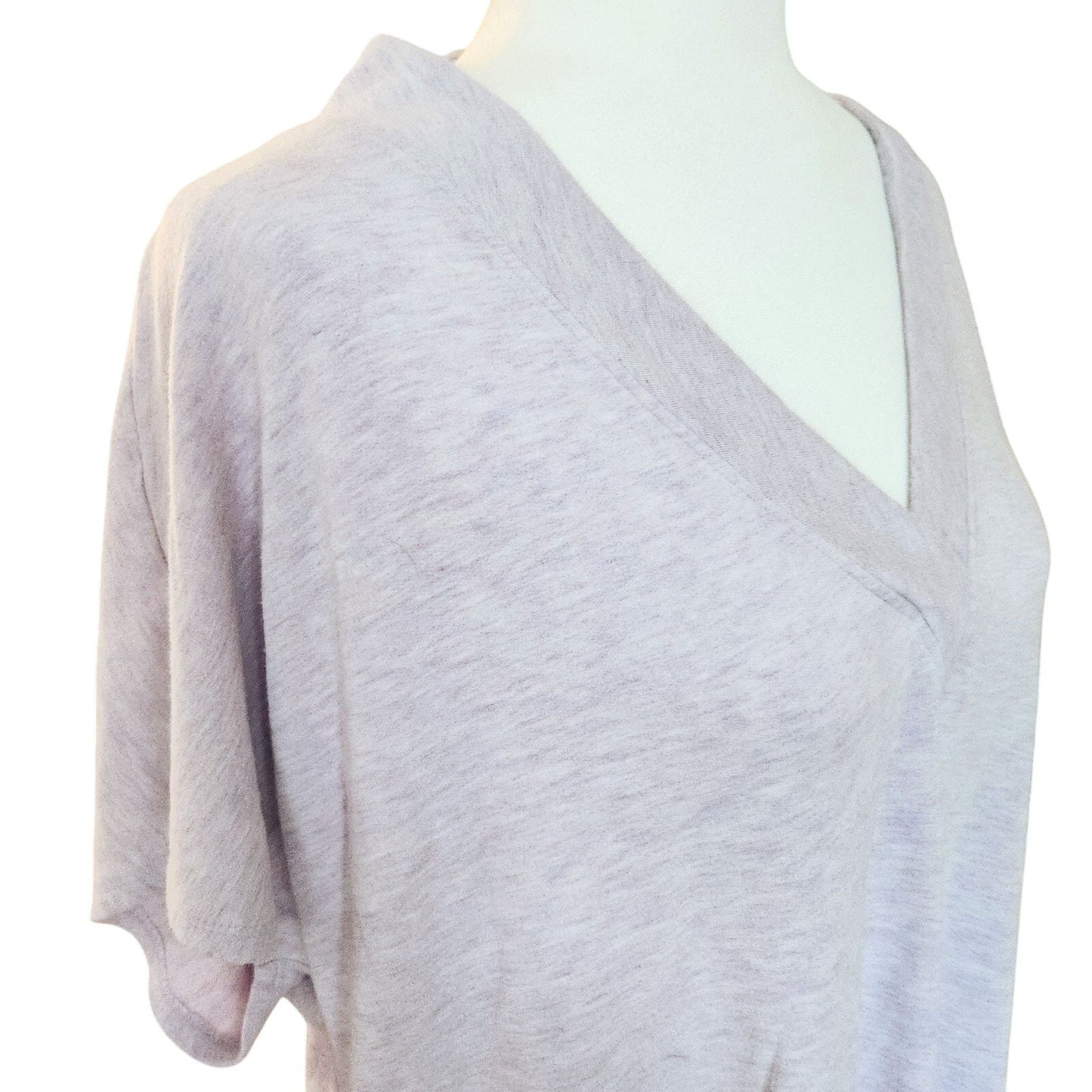 Lou & Grey Women's Purple V-neck Rayon Lounge Tee Size XL