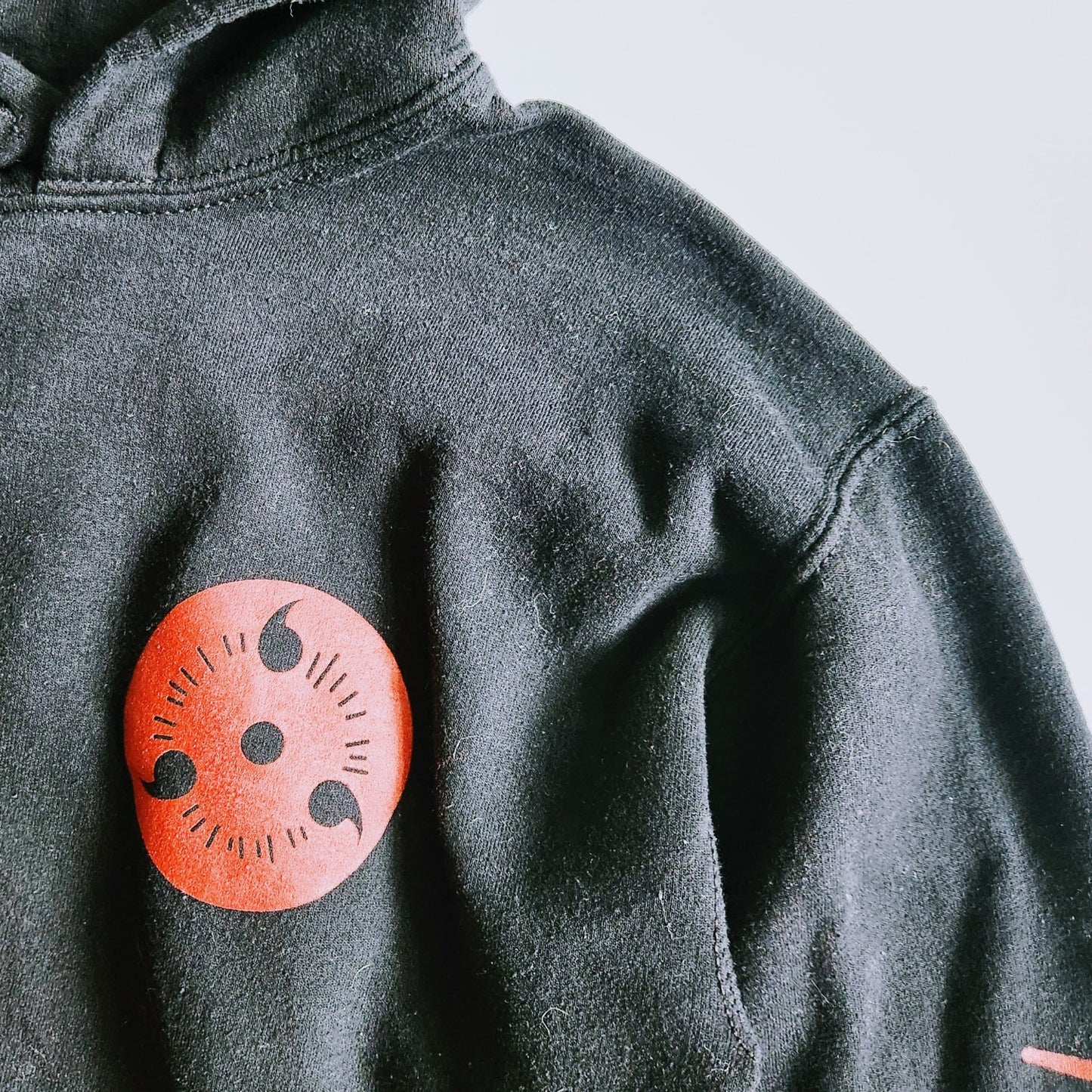 Sasuke Uchiha Naruto Shippuden Pullover Hoodie Sweatshirt Adult Sz S Small Anime