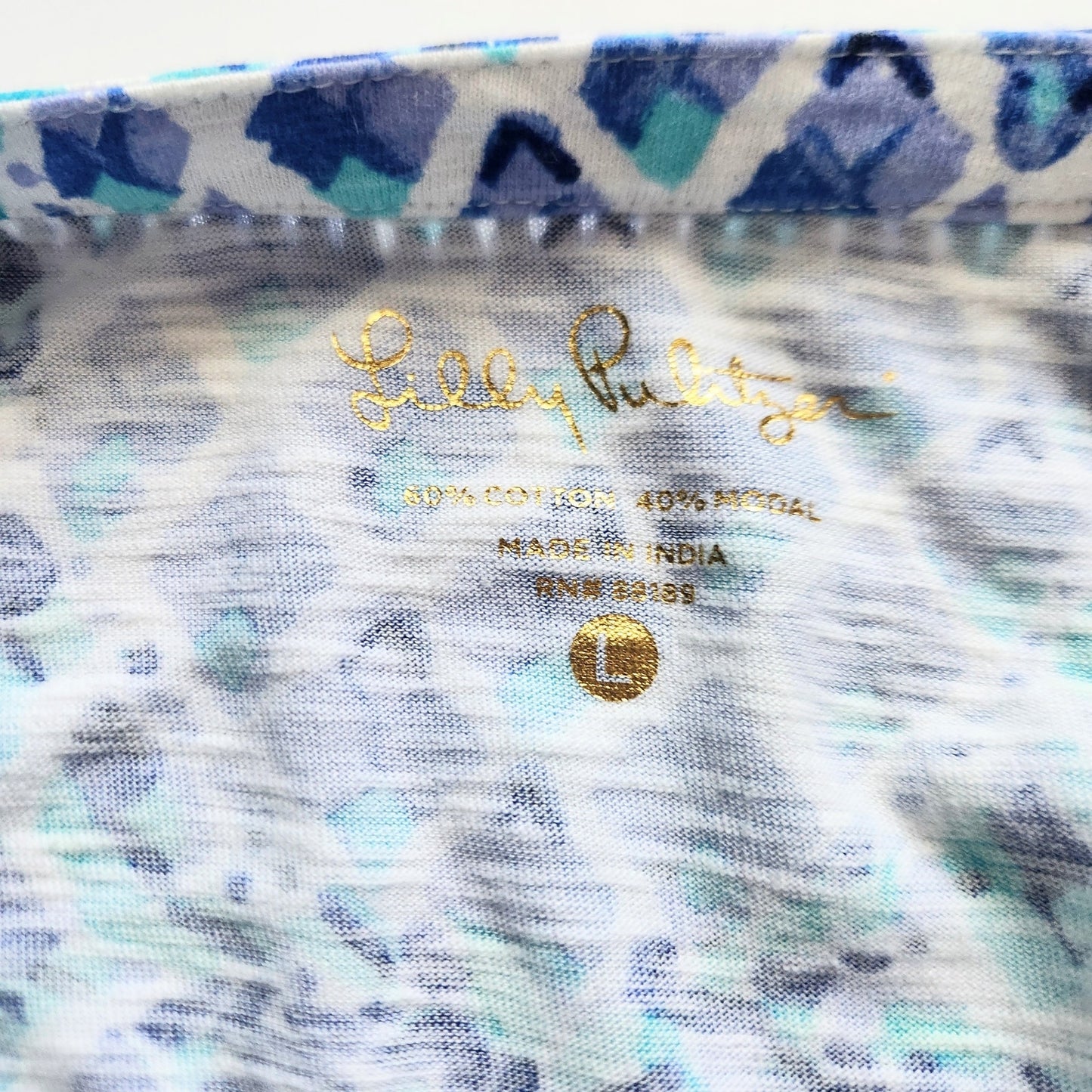 Lilly Pulitzer Aleece Joy Dress Oyster Bay Navy Ruffle Your Feathers Blue Pineapple Print Women's Size Large Long Sleeve Tunic