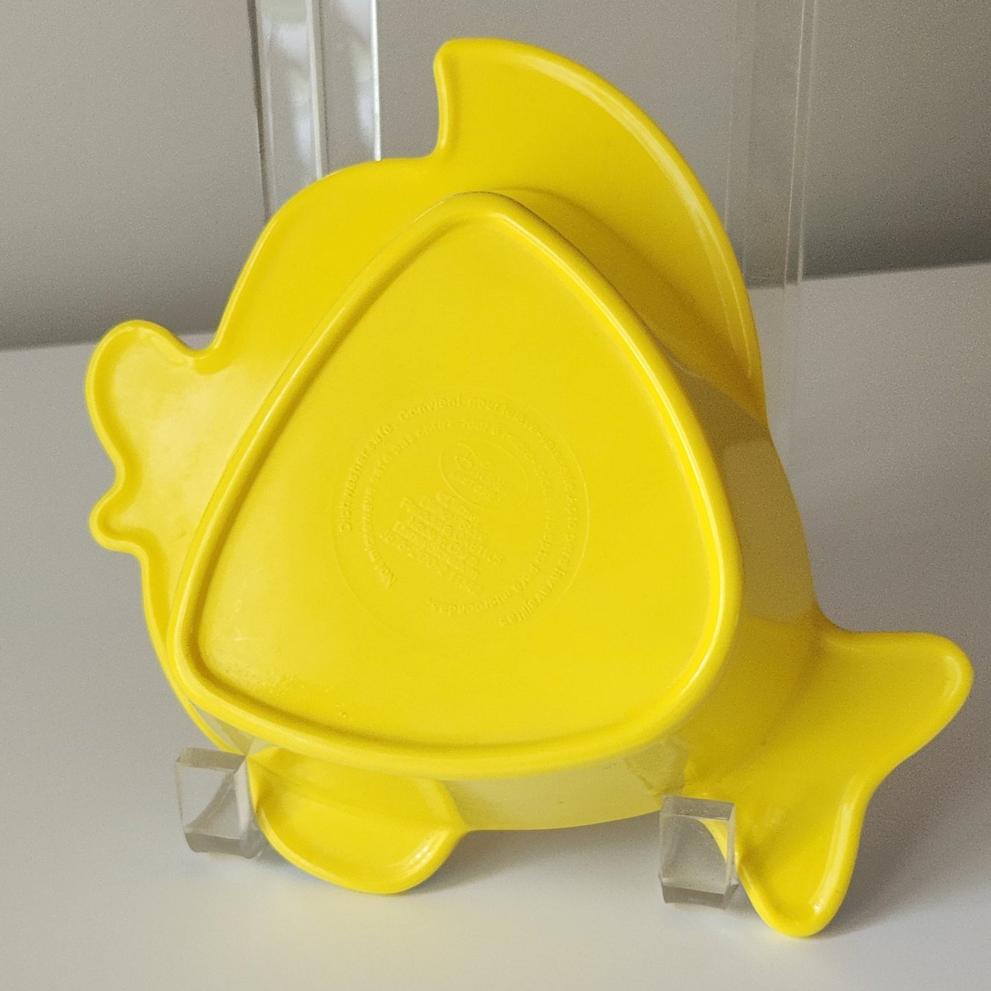 Disney Store Vintage 2000s The Little Mermaid Flounder Fish Child's Plastic Bowl