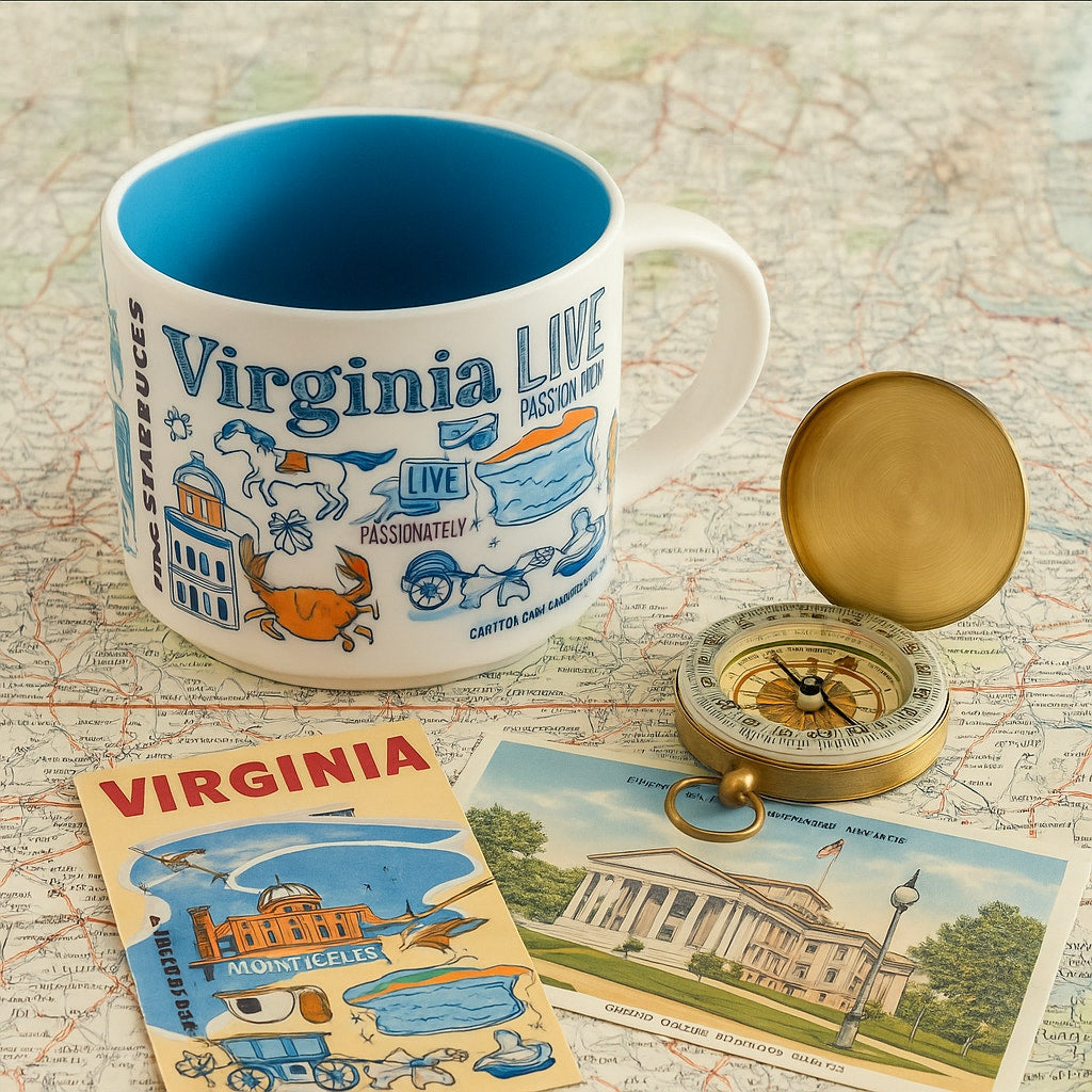 Starbucks Collectible HTF Been There Series Virginia Coffee Mug 2019 14 oz | Home