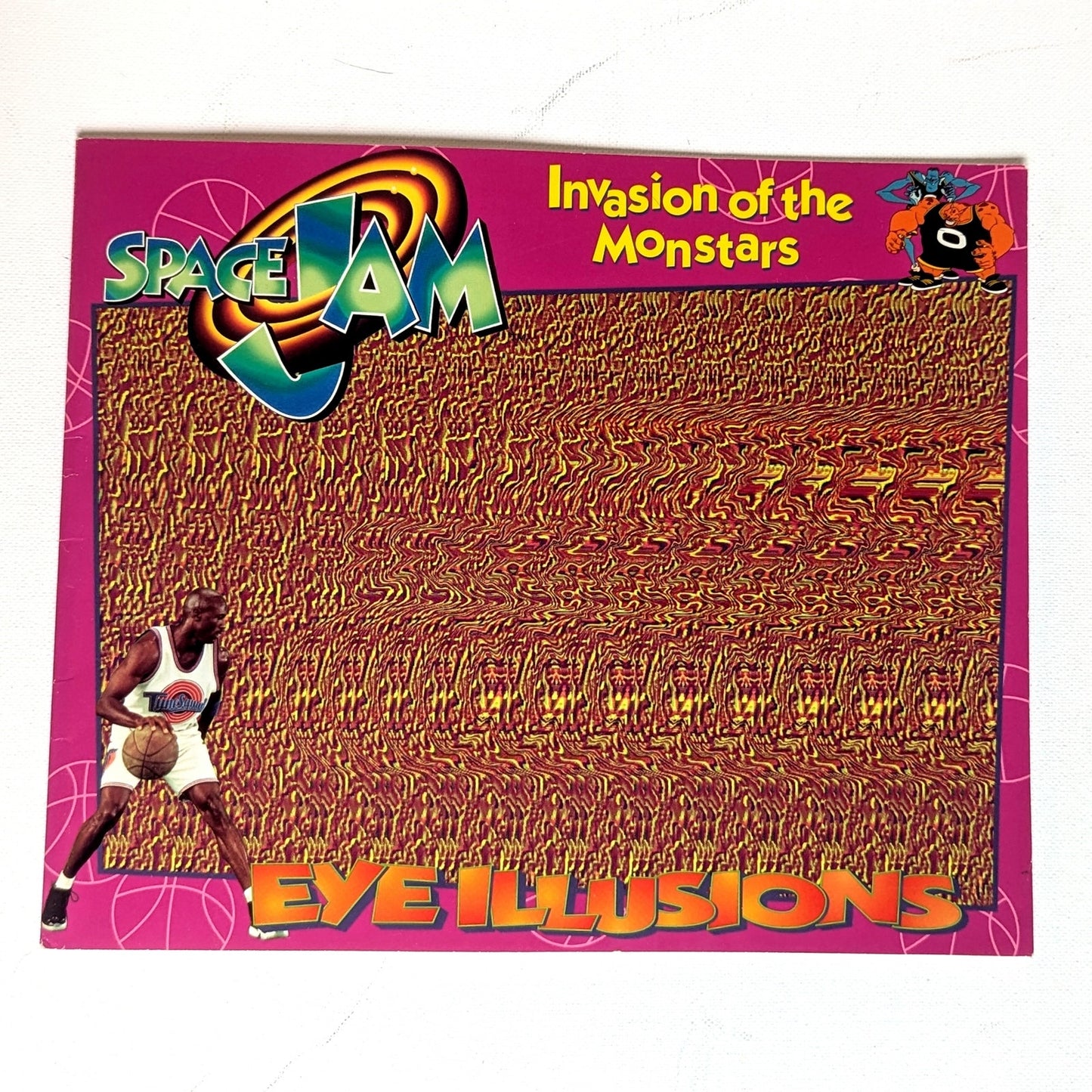 Warner Bros Vintage 1996 Space Jam Magic Eye Illusion Looney Tunes Book