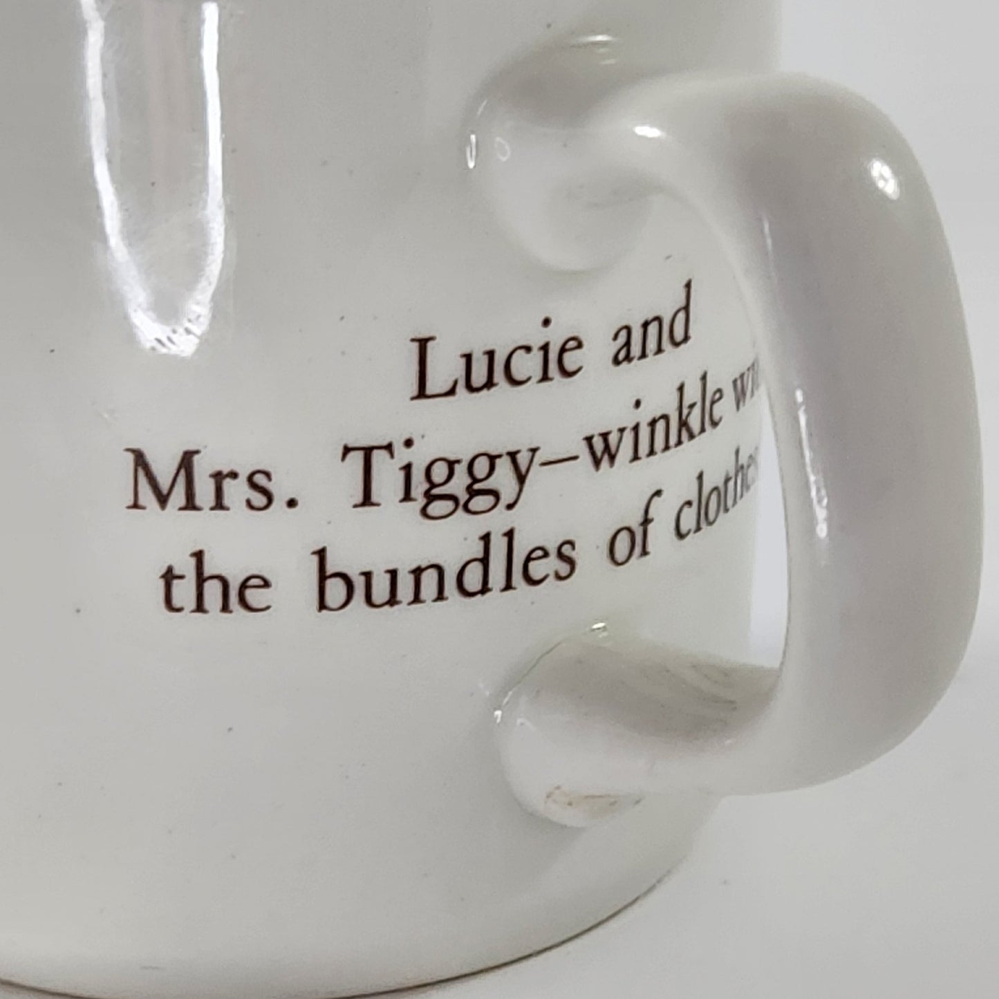 Vintage 1990s Wedgwood Beatrix Potter Peter Rabbit Plate & Mrs. Tiggy-Winkle Mug