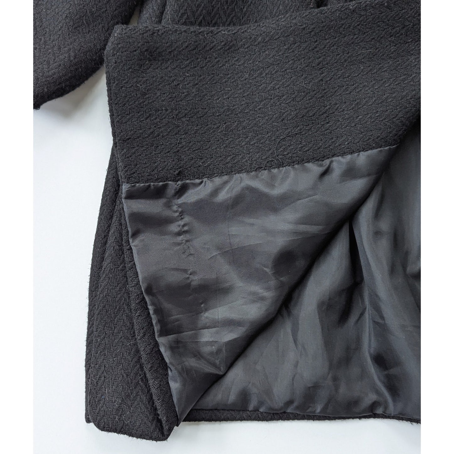 Jillian's Closet Baby Girls Black Dress Coat with Back Bow Size 24 months