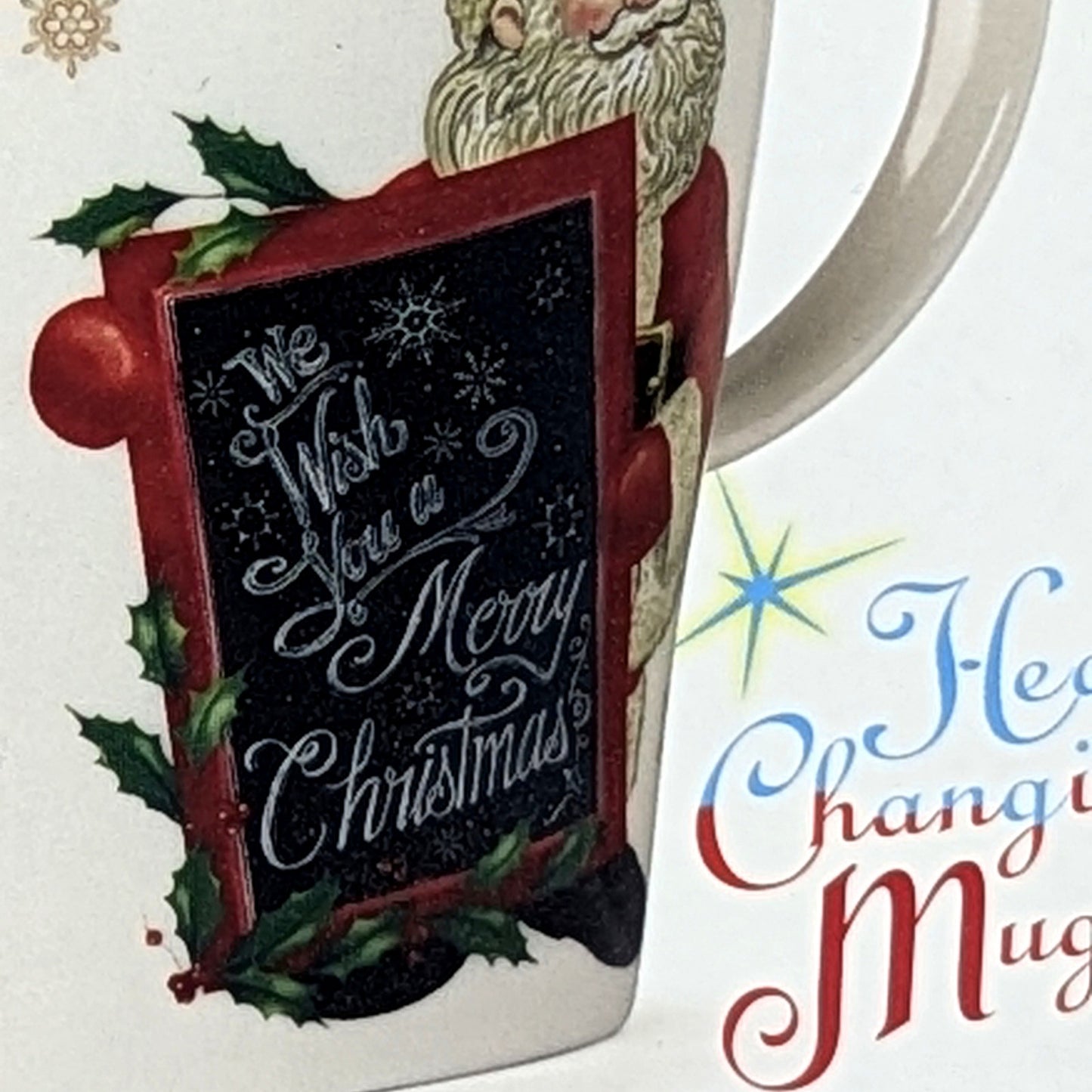 LENOX Christmas Heat Changing Santa Magic Mug 14 oz Coffee Cup NIB Holiday Gift