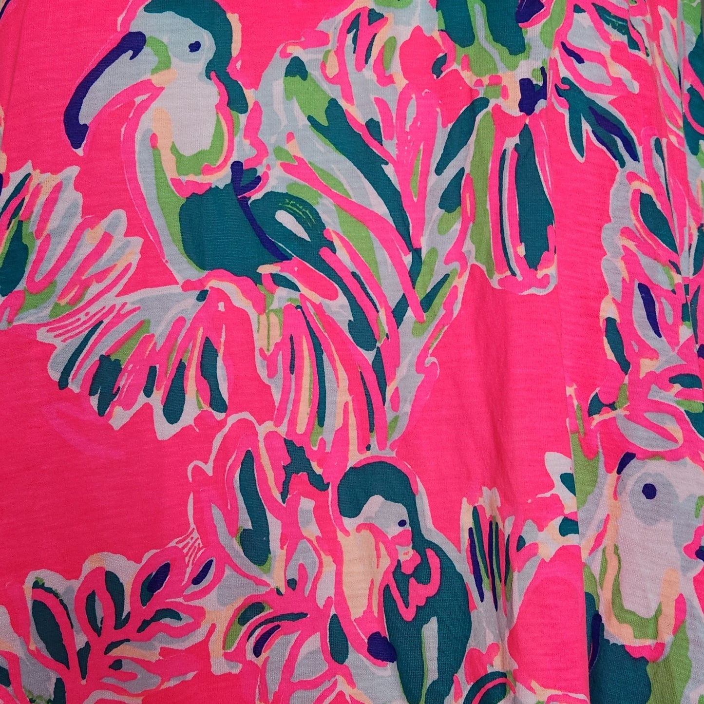 Lilly Pulitzer Women's Monterey Racerback Pink Toucan Tango Tank Top Shirt M