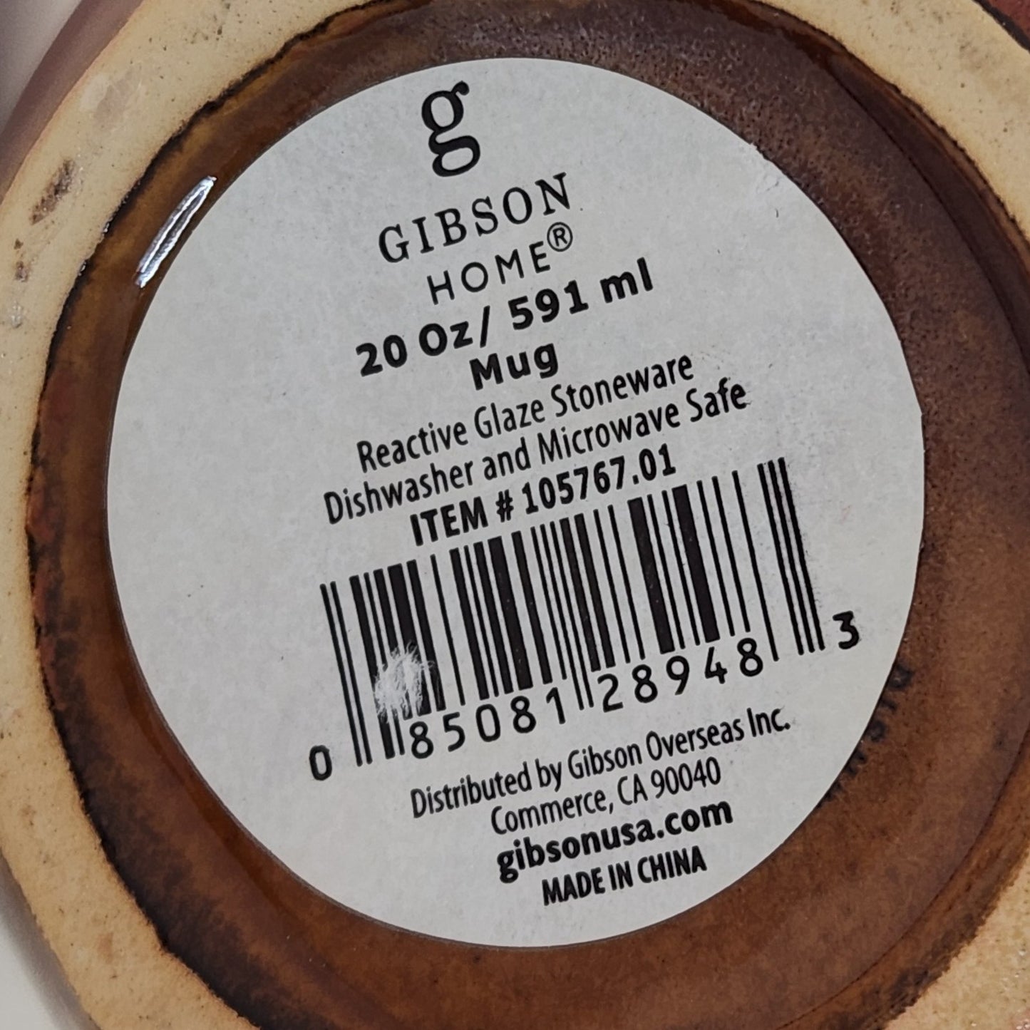 Gibson 3D Art Fox Shaped Reactive Glazed Stoneware Coffee Mug 20 oz | Home