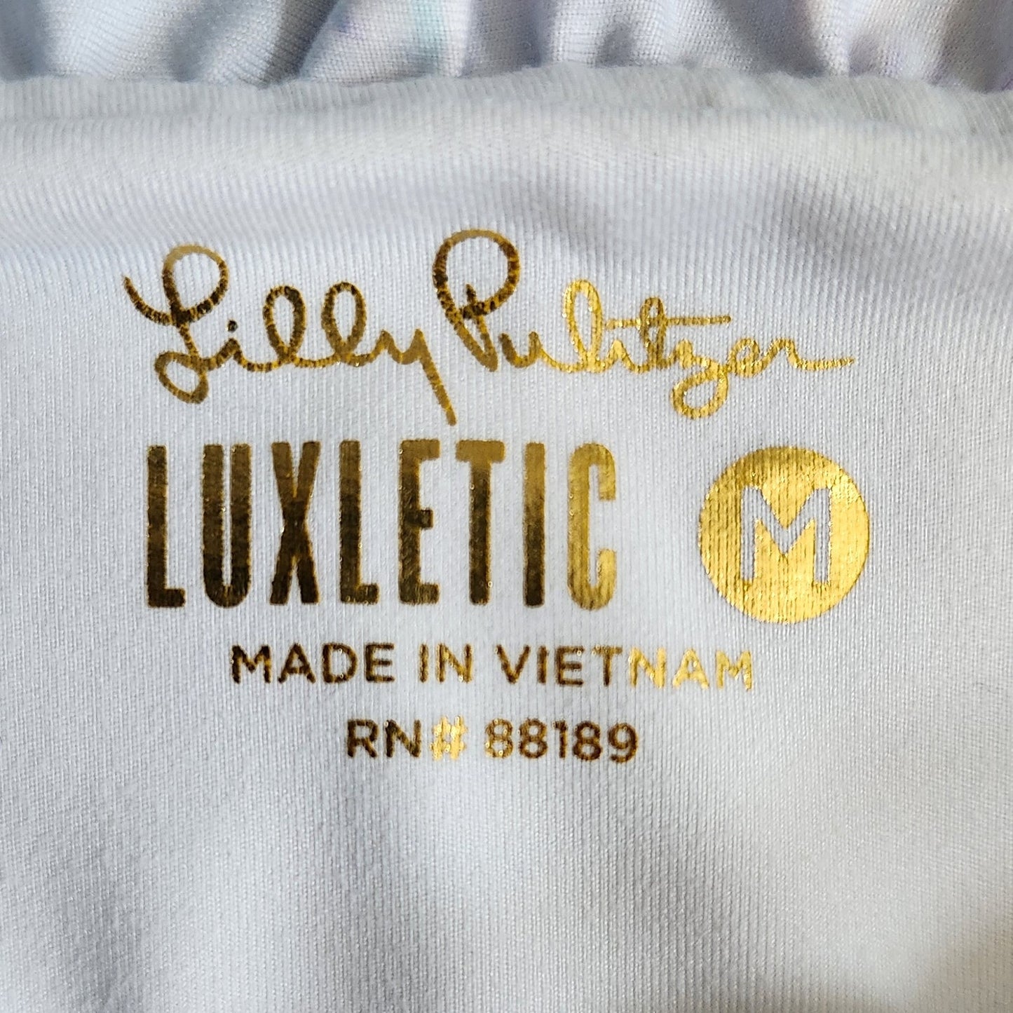 Lilly Pulitzer Luxletic Letitia Bra Tank in Blue Peri The Turtle Package Size M