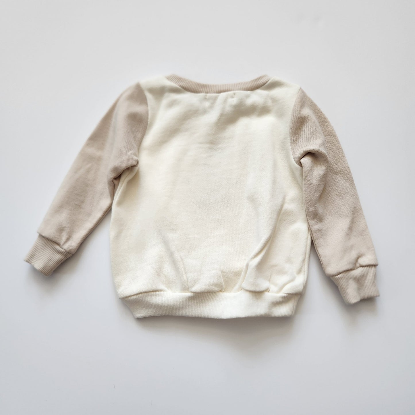 Rabbit + Bear Organic Cotton Snowman Embroidery Sweatshirt NWT Size 12 months