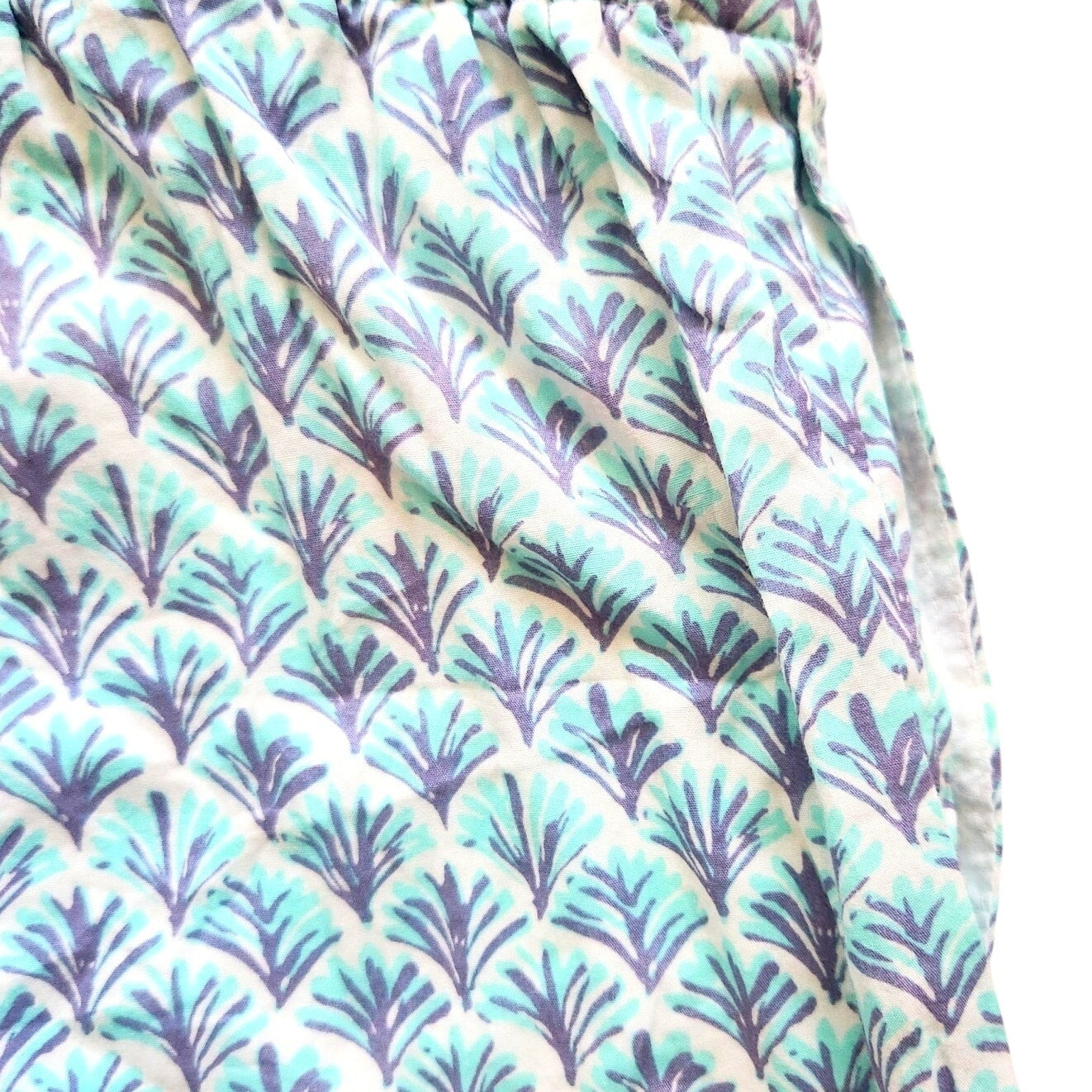 Vineyard Vines Embroidered Tiny Leaves Sleeveless Cotton Boho Romper Women's Size XXS