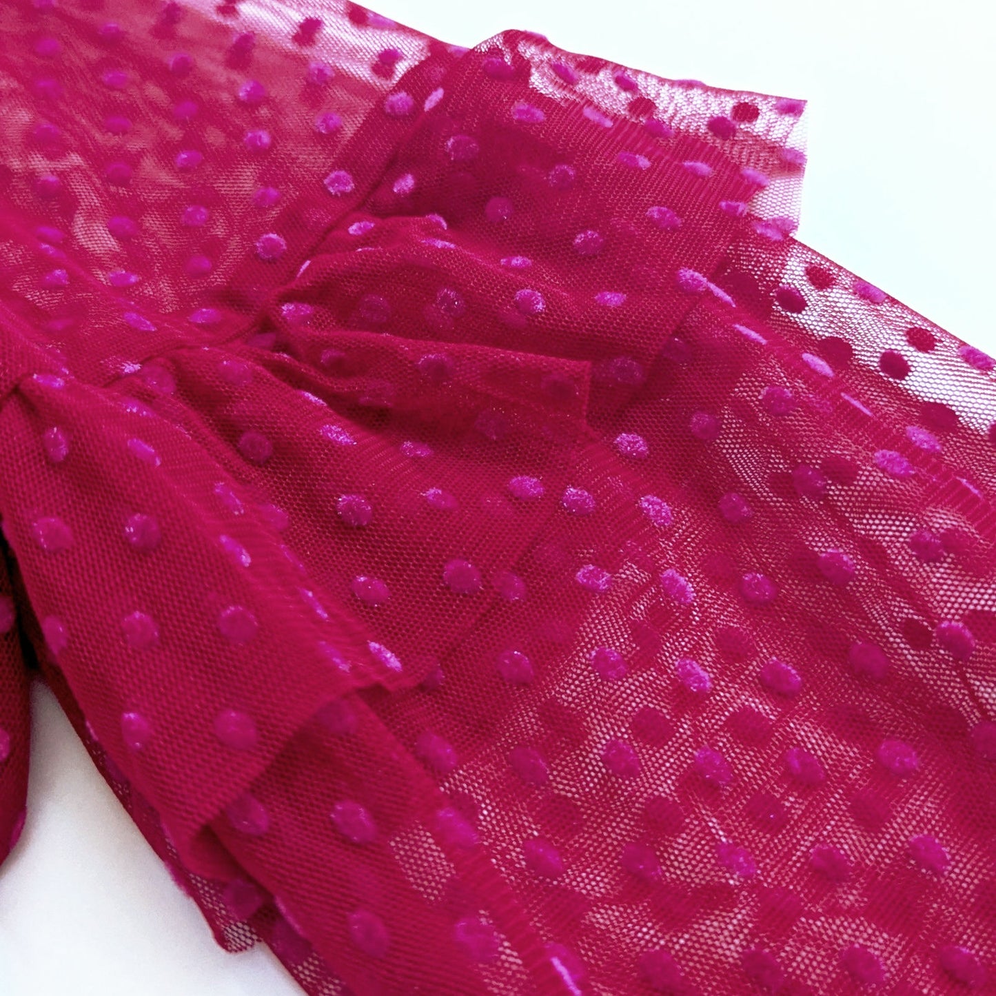 Mini Boden Girls Flocked Spot Winter Party Dress in Warm Cranberry Red – Size 13-14Y – NWT