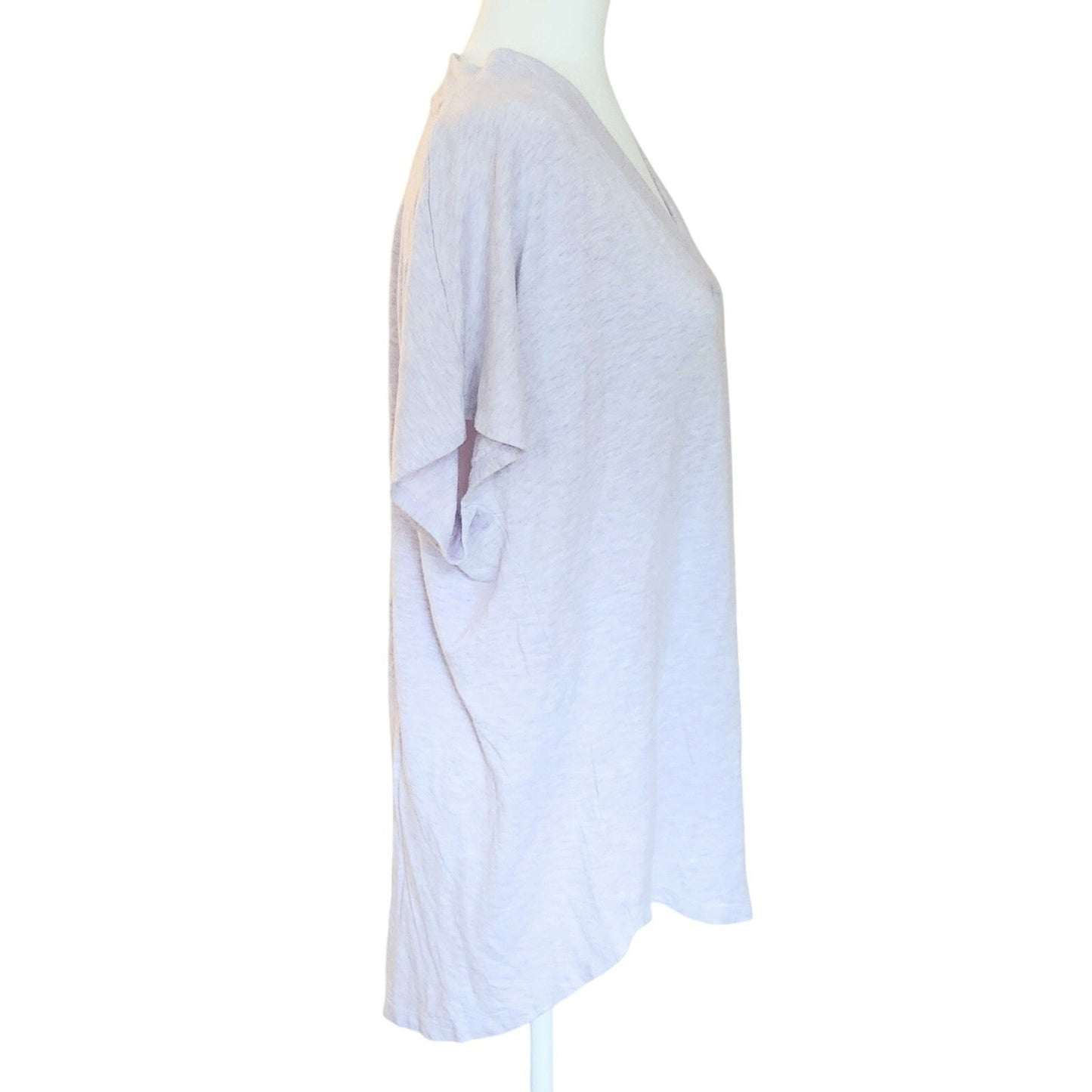 Lou & Grey Women's Purple V-neck Rayon Lounge Tee Size XL