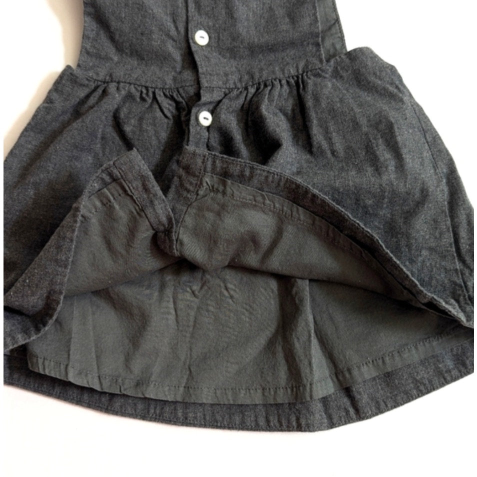 Jacadi Paris Baby Girls’ Pinafore Dress & Turtleneck Bodysuit | Size 6-9 Months