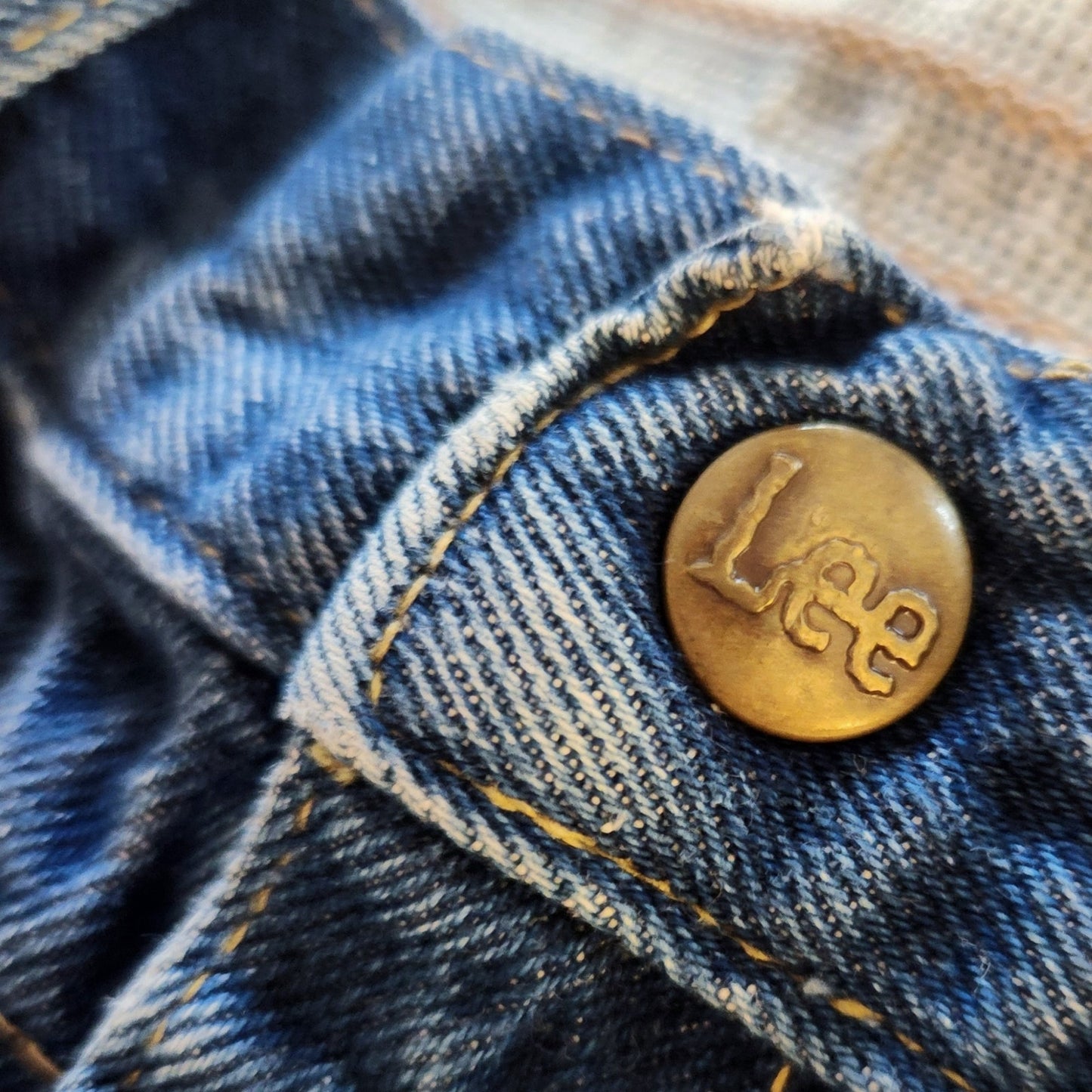 Lee Vintage 1980s Girls High Waisted Pleated Retro Denim Blue Jeans Size 4T