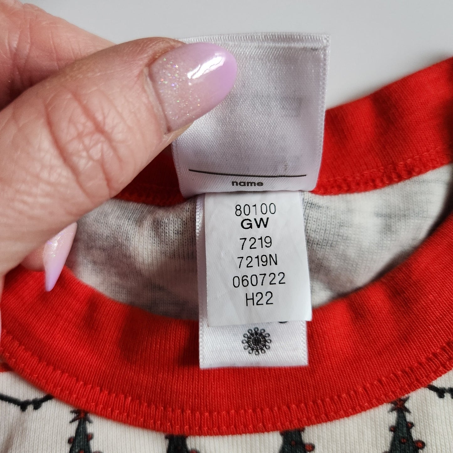 Hanna Andersson The Nightmare Before Christmas Fair Isle Long John PJs Sz 8