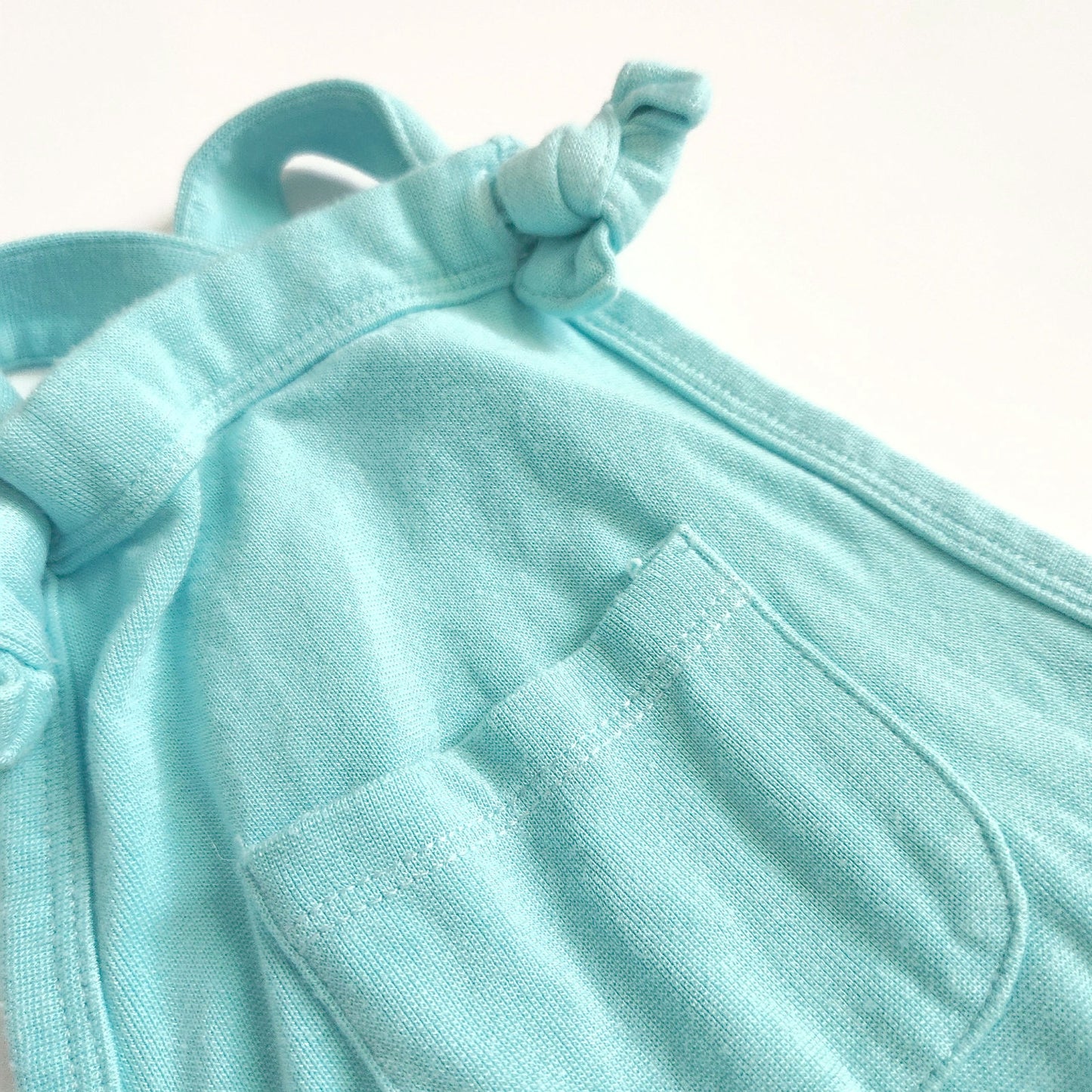 Kyte Baby Bamboo Jersey Adjustable Overall Romper Pants in Turquoise Size 3T