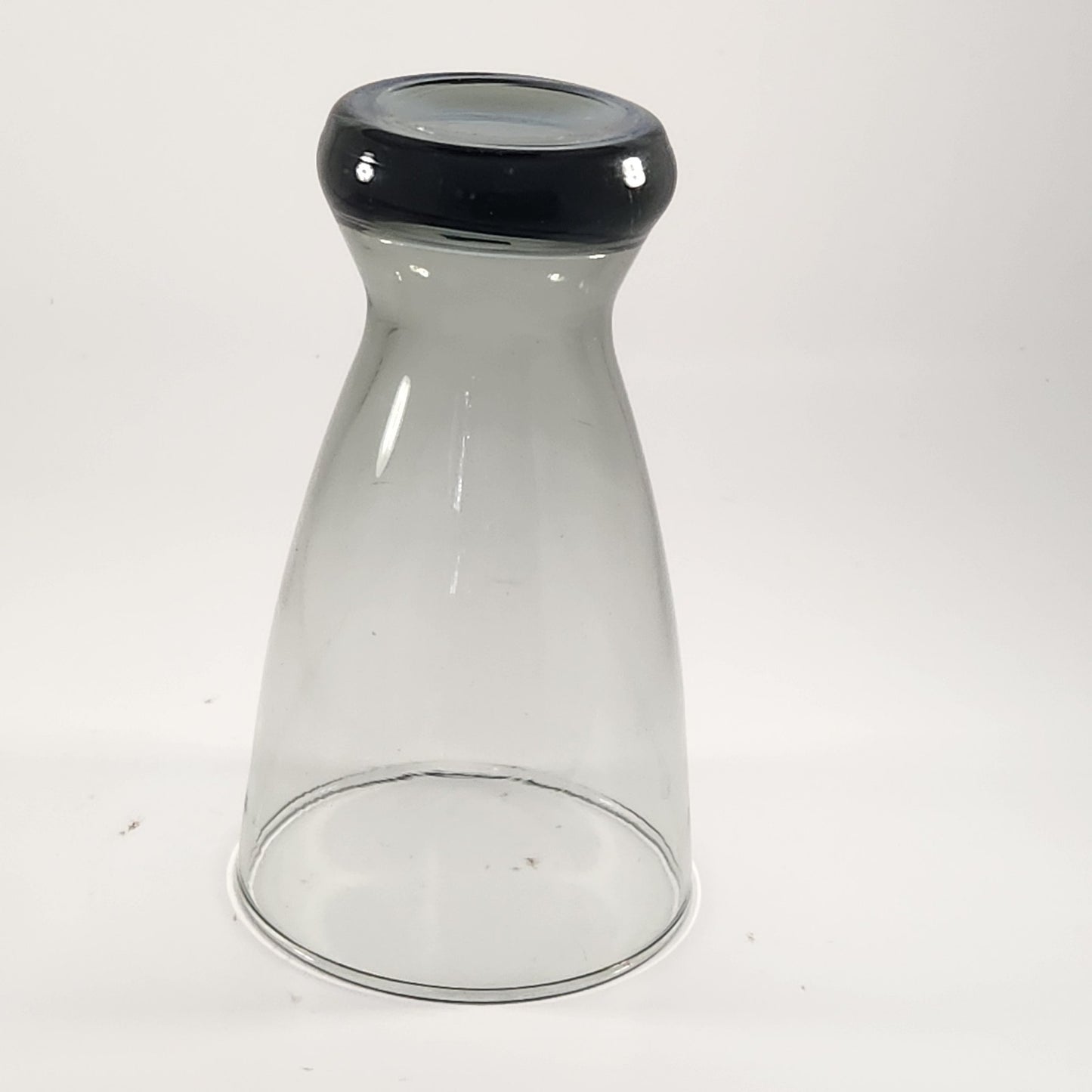 Vintage MCM Libbey Stax Smoky Gray Barware 12 oz Pilsner Beer Glass